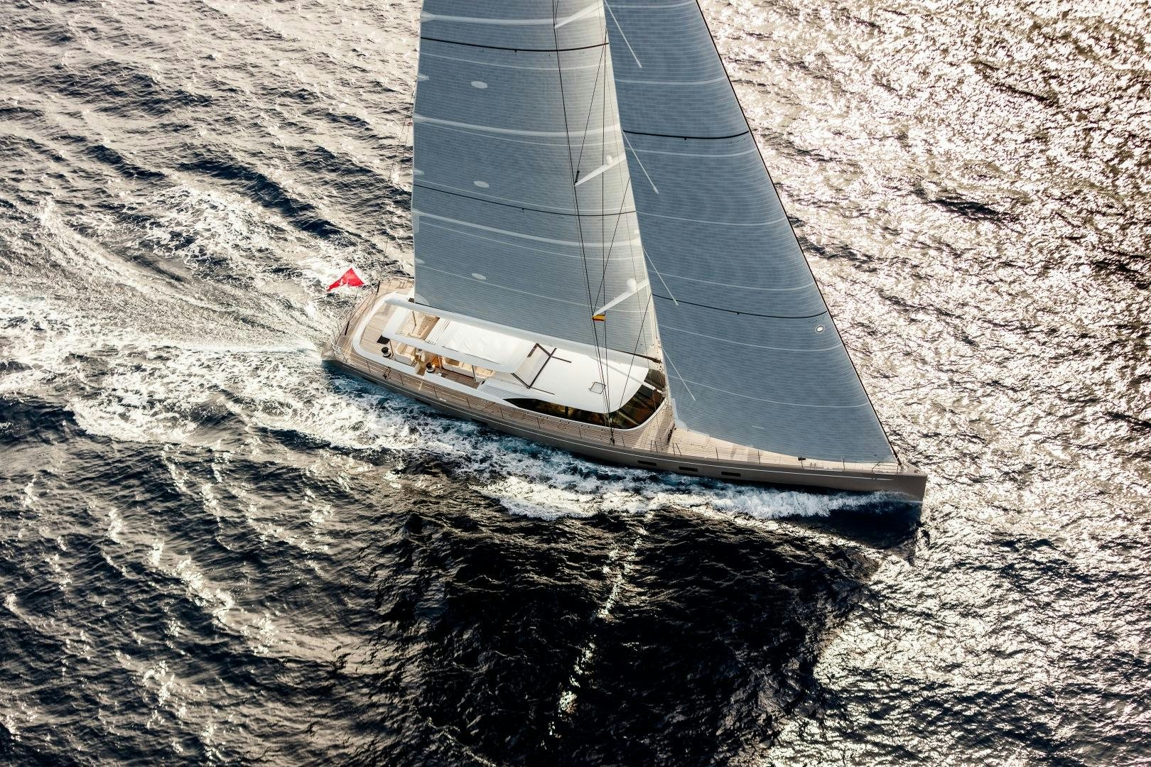 a boat on the water aboard CHILD OF LIR  Yacht for Sale