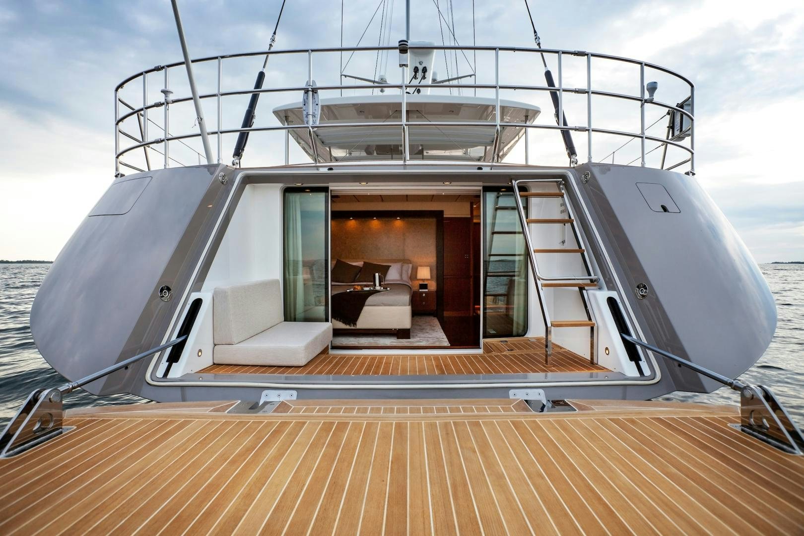 a boat on the water aboard CHILD OF LIR  Yacht for Sale