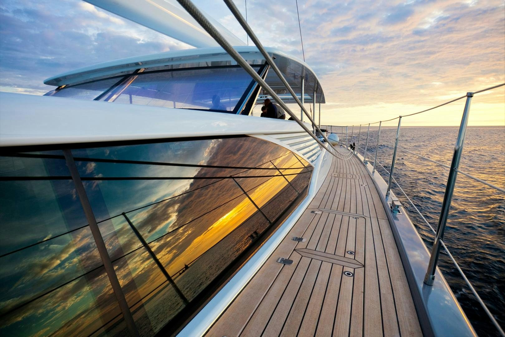 a boat on the water aboard CHILD OF LIR  Yacht for Sale