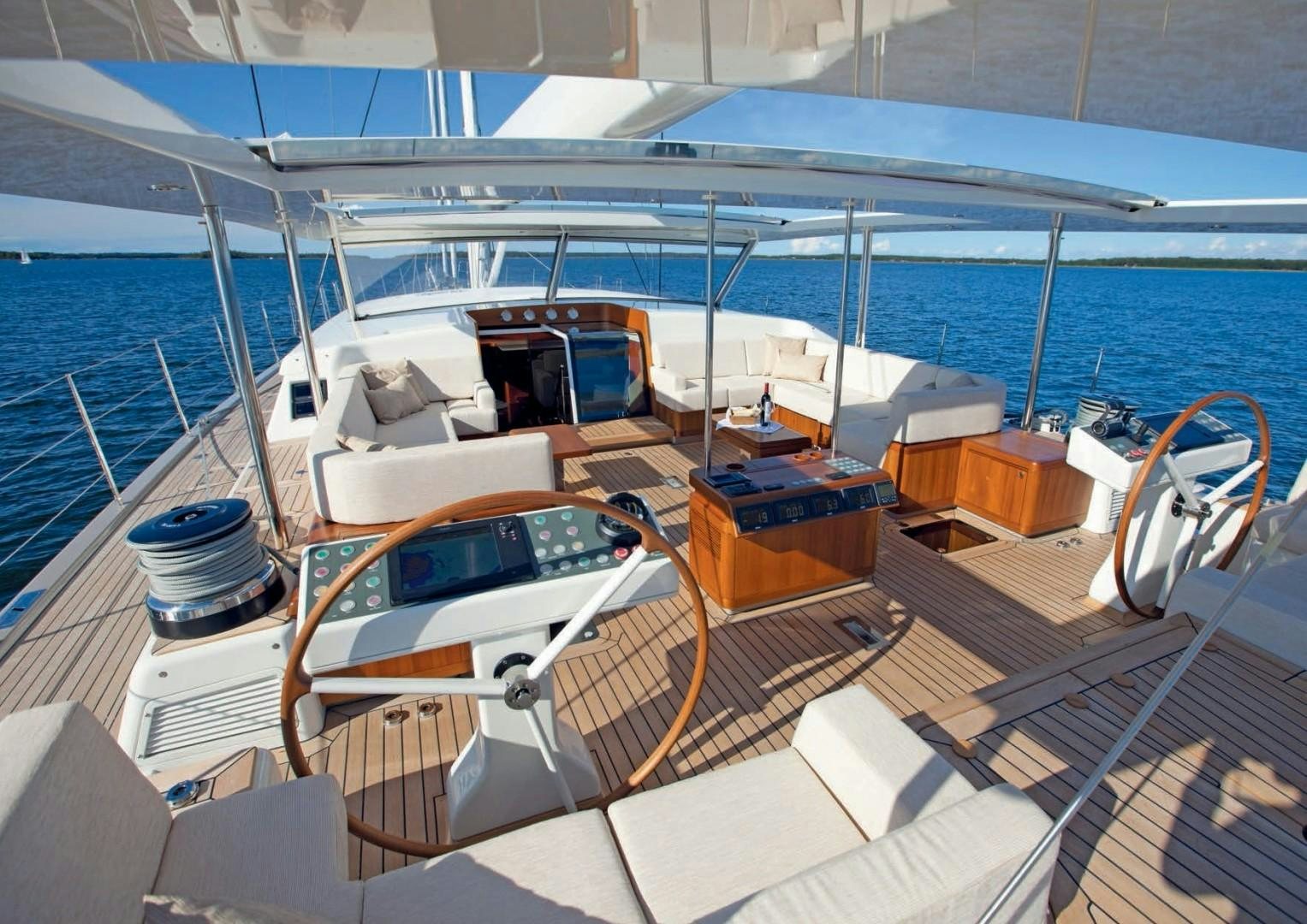 a boat on the water aboard CHILD OF LIR  Yacht for Sale