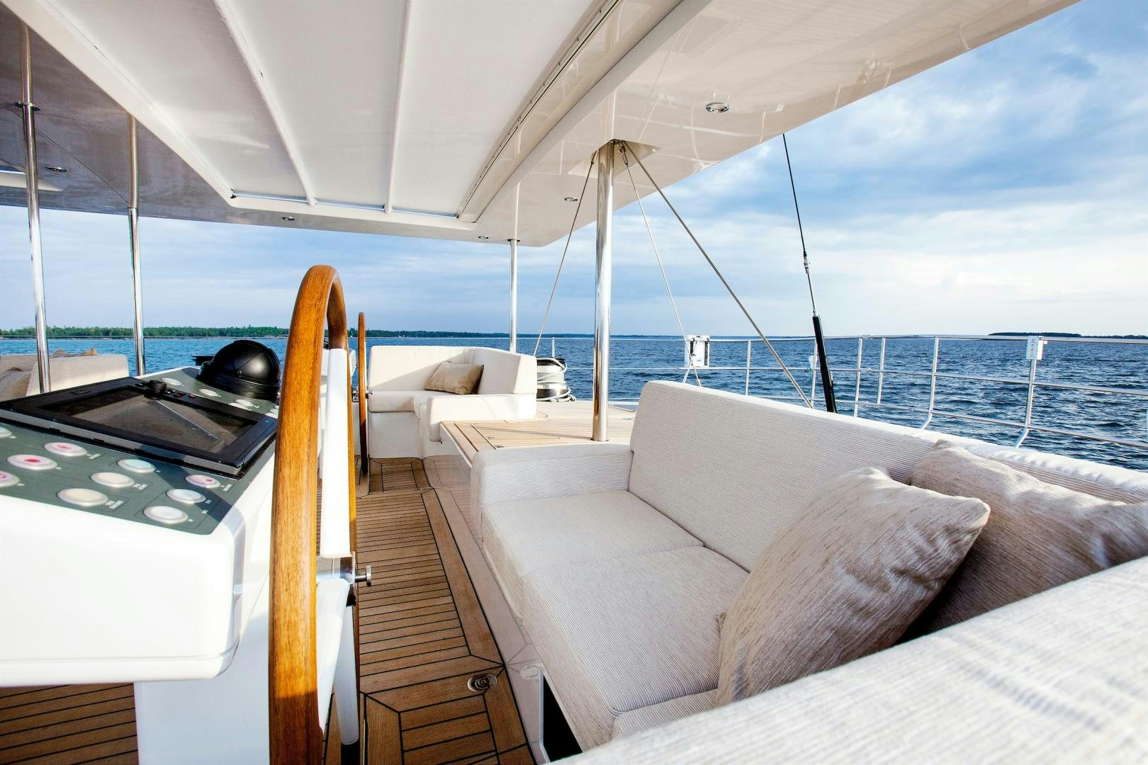 a boat on the water aboard CHILD OF LIR  Yacht for Sale