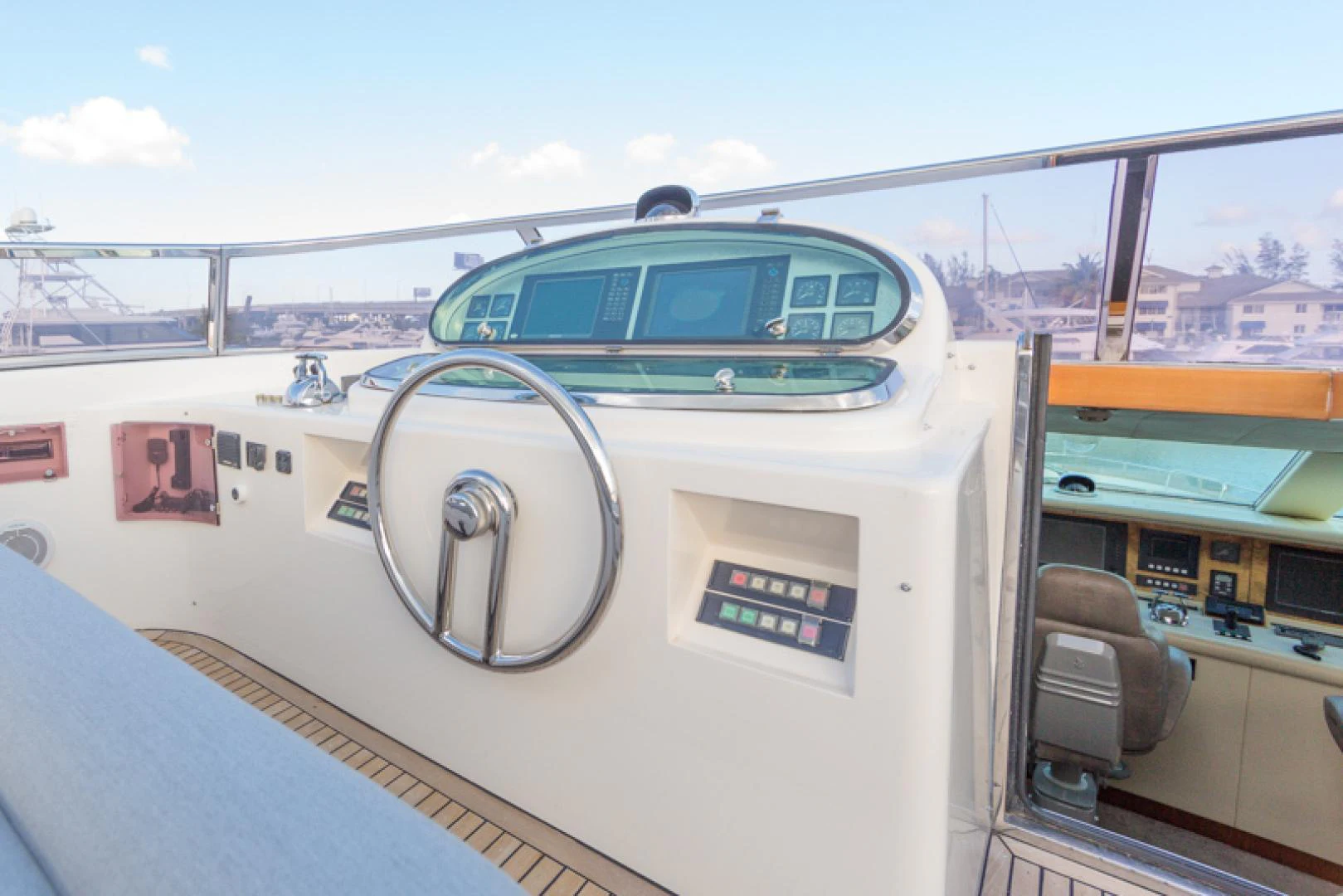 the front of a car aboard MR. CAT Yacht for Sale