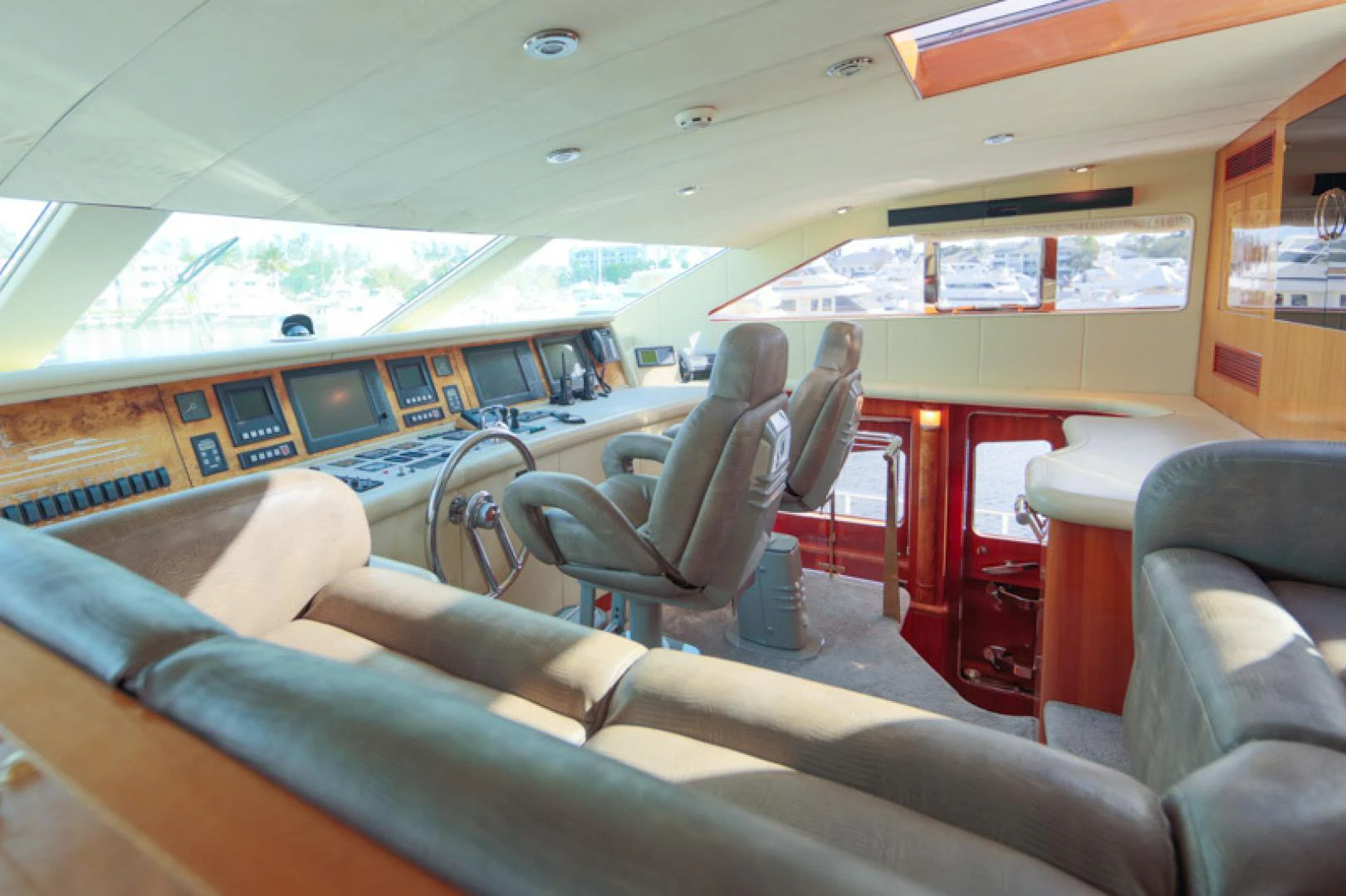 inside of a bus aboard MR. CAT Yacht for Sale