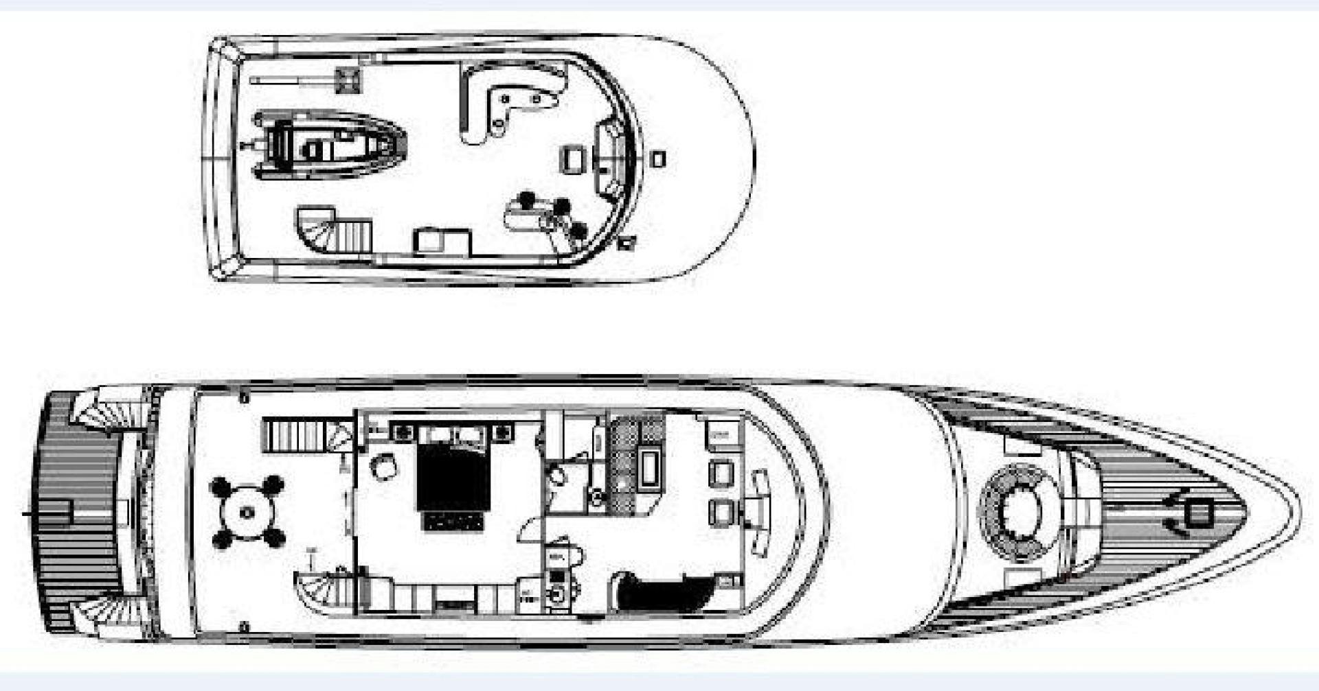 diagram aboard D FENCE Yacht for Sale