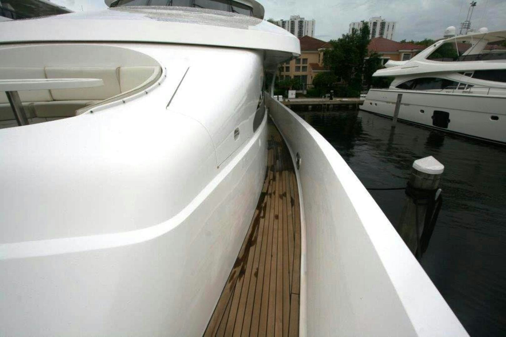 a boat is parked in a harbor aboard D FENCE Yacht for Sale