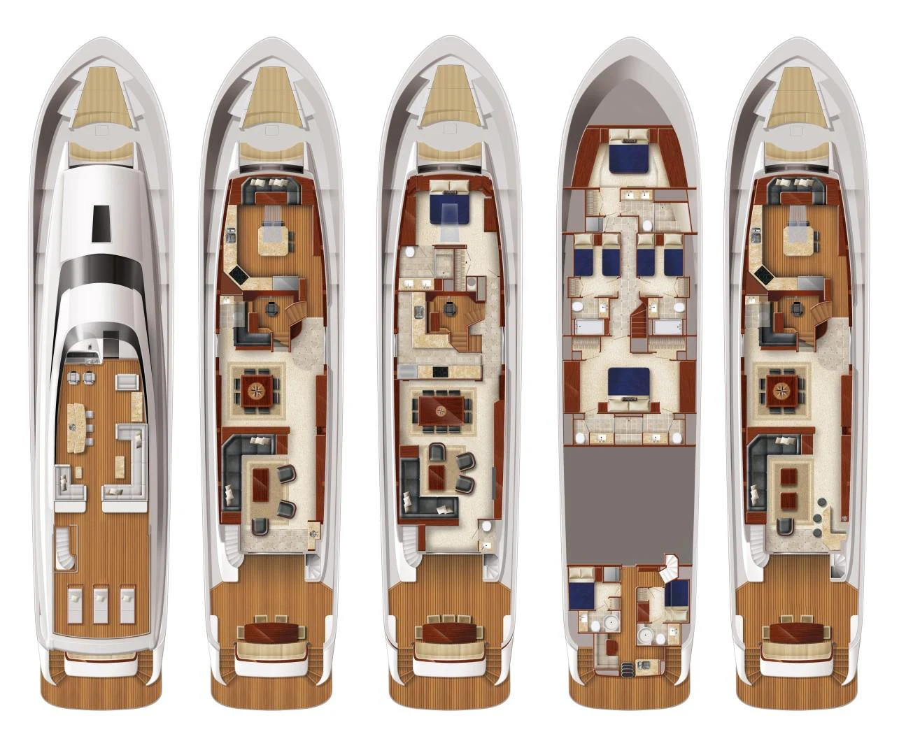 graphical user interface aboard 2021 HATTERAS 105RPH Yacht for Sale