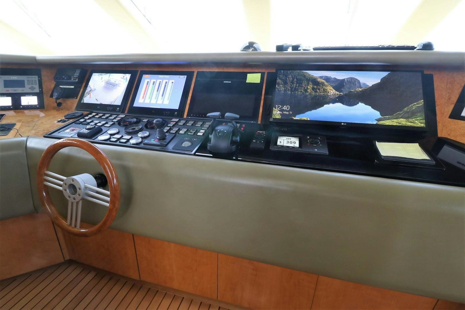 a black rectangular electronic device aboard No Name Yacht for Sale