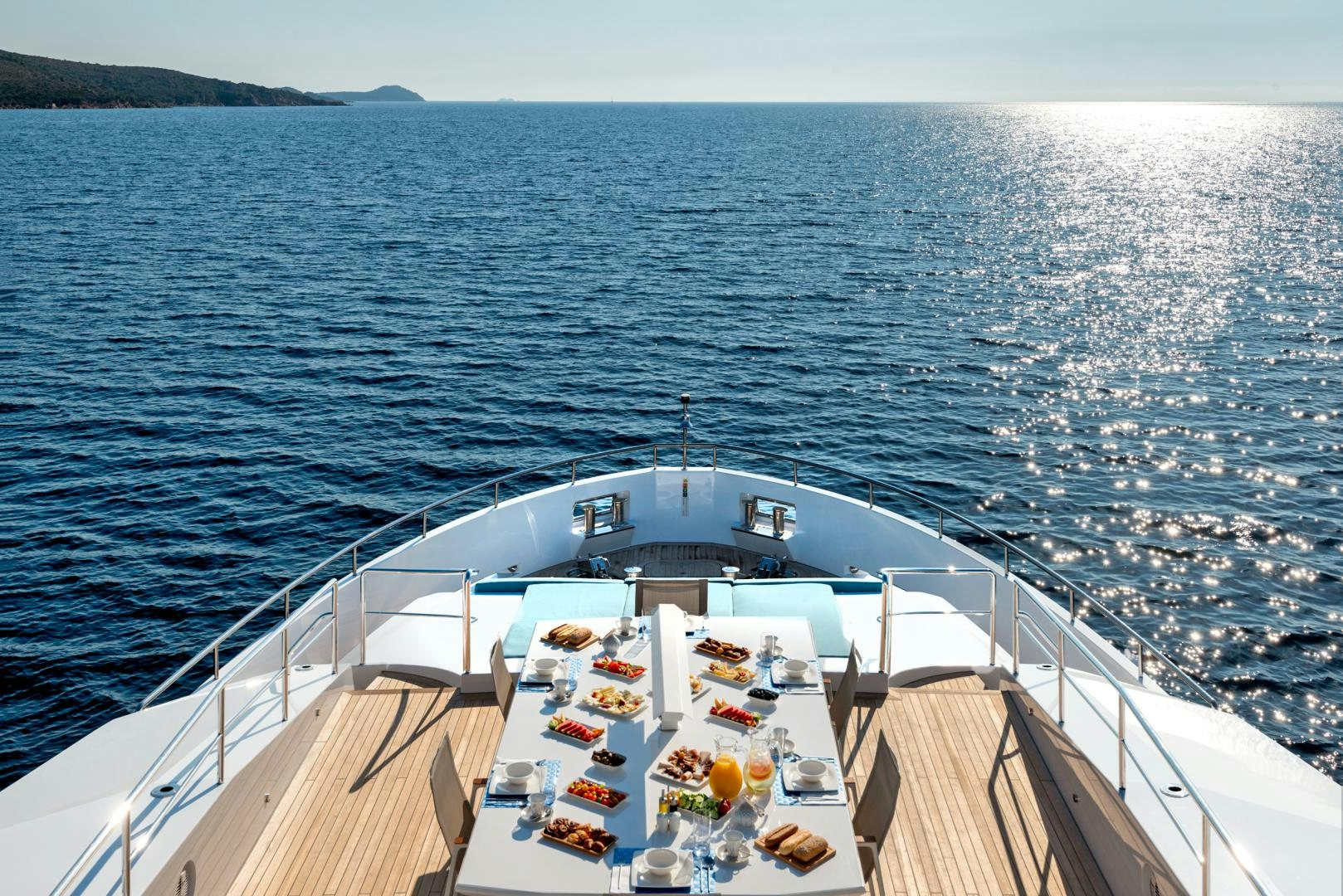 a ship on the water aboard CURFEW II Yacht for Sale