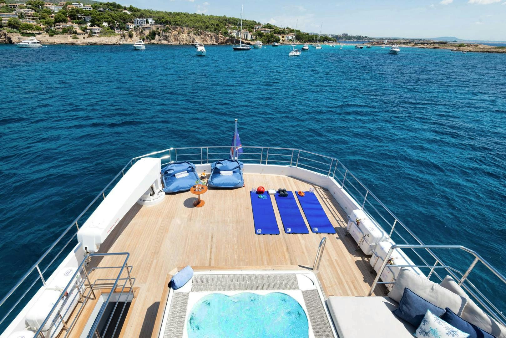 a boat on the water aboard CURFEW II Yacht for Sale