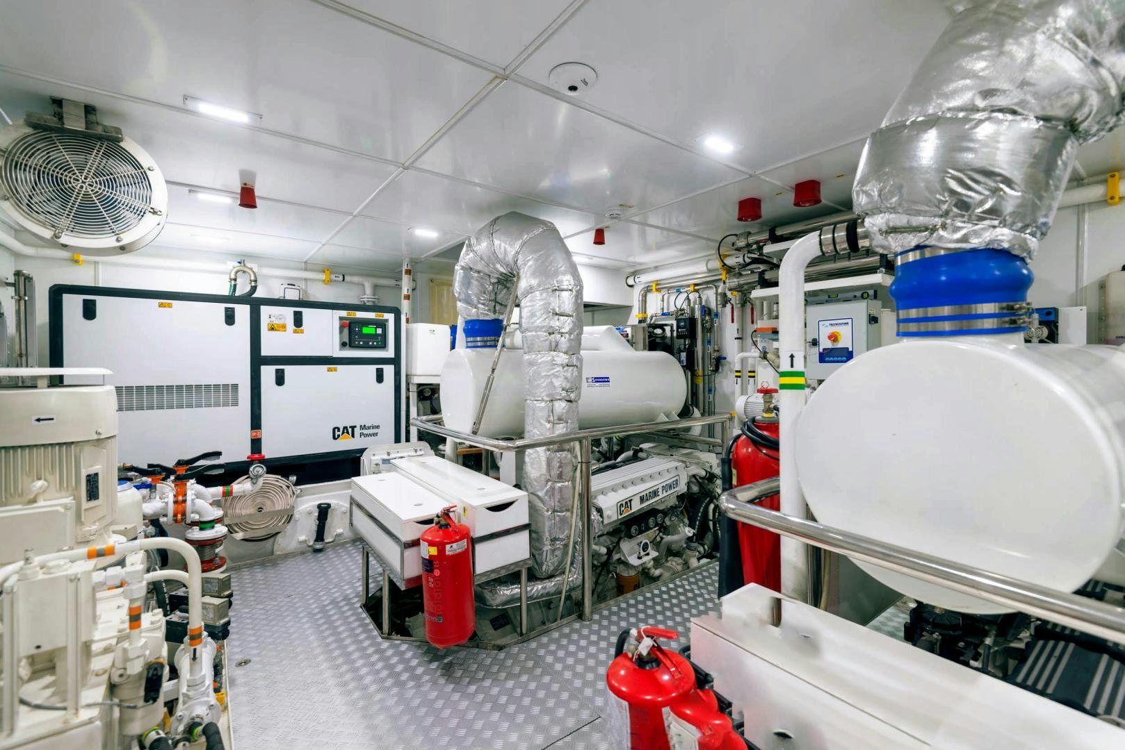 a room with several machines aboard CURFEW II Yacht for Sale