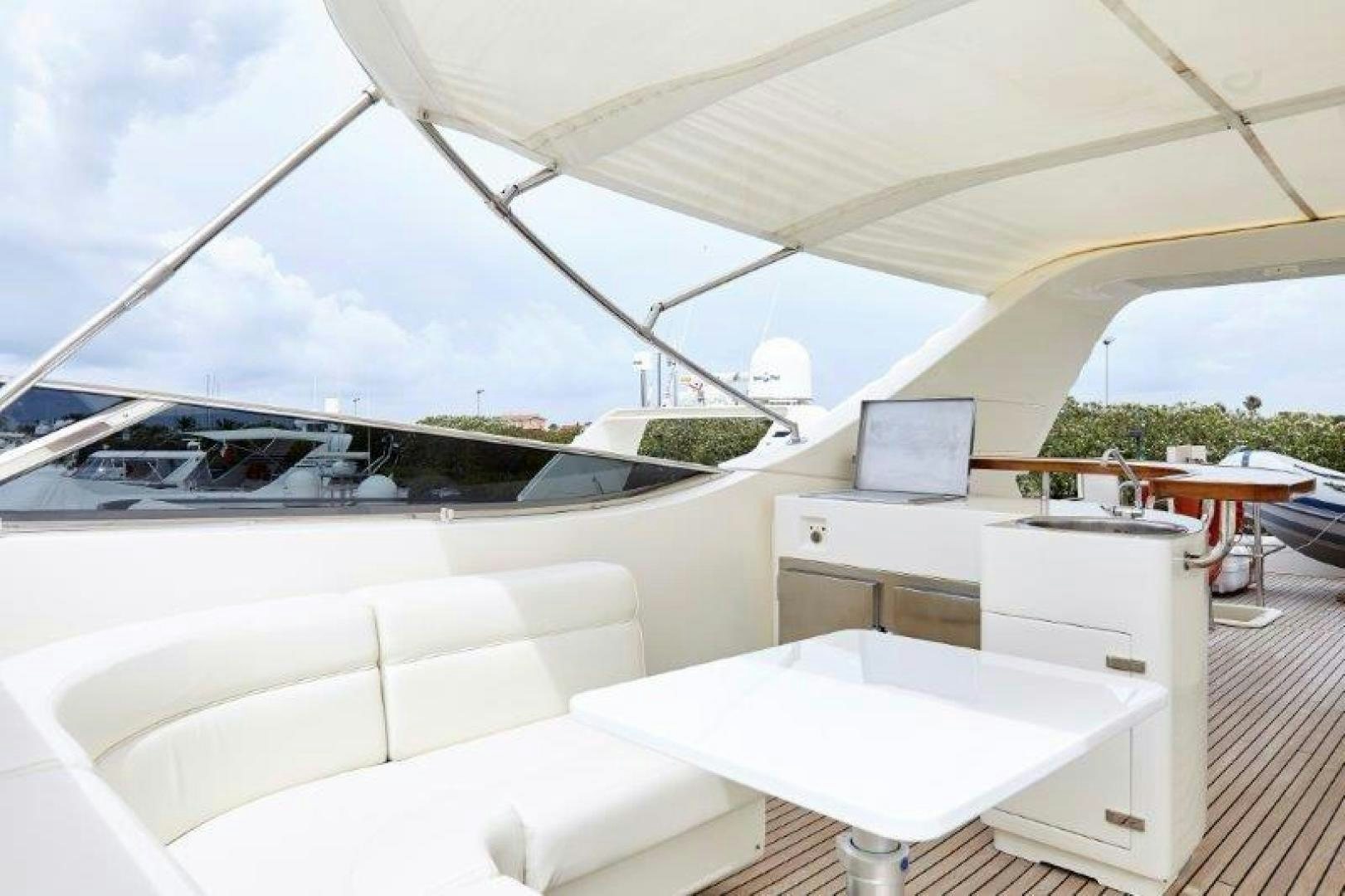 a room with a large white roof aboard YASSON Yacht for Sale