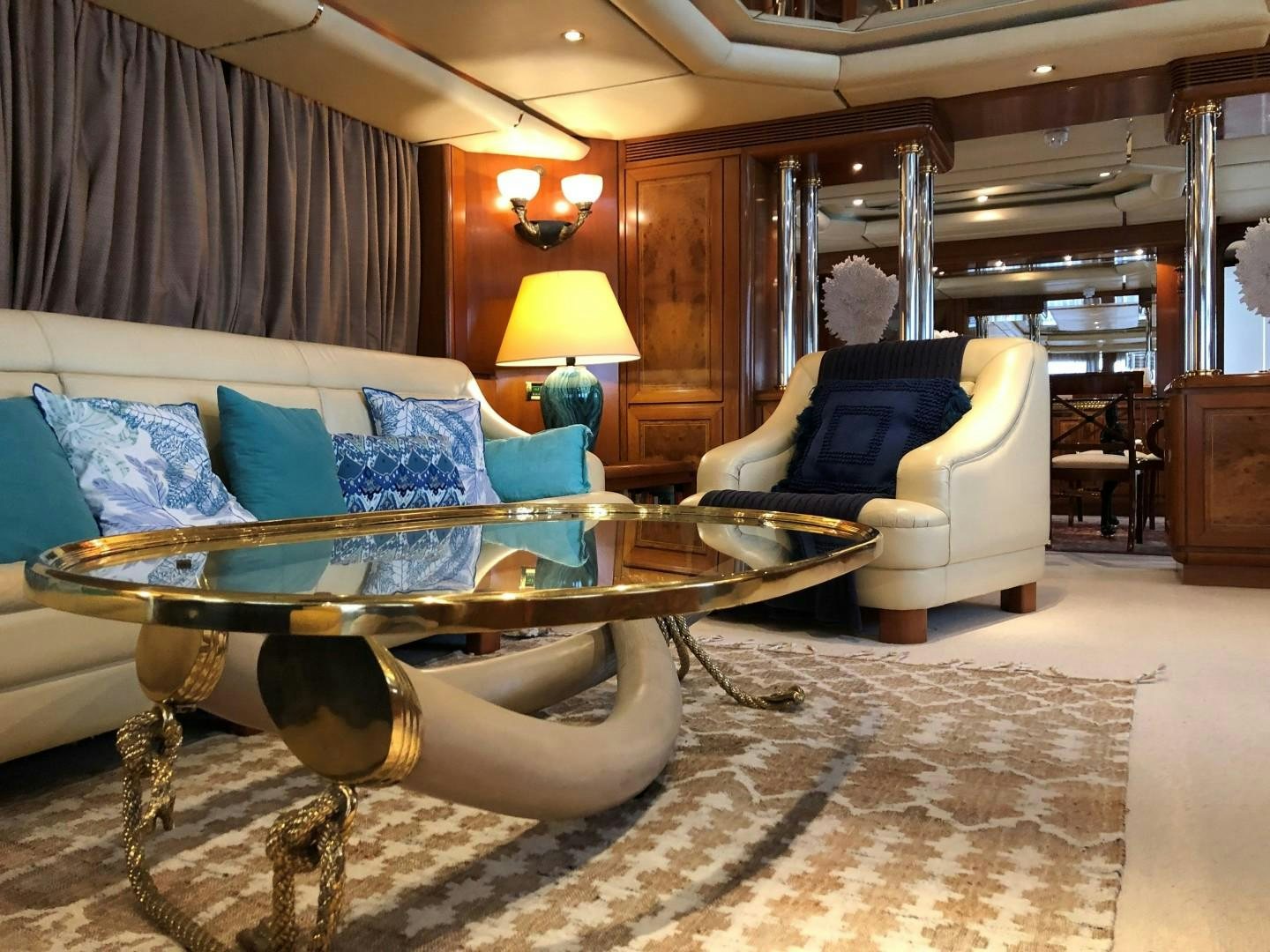 a large bed in a room aboard NO NAME Yacht for Sale