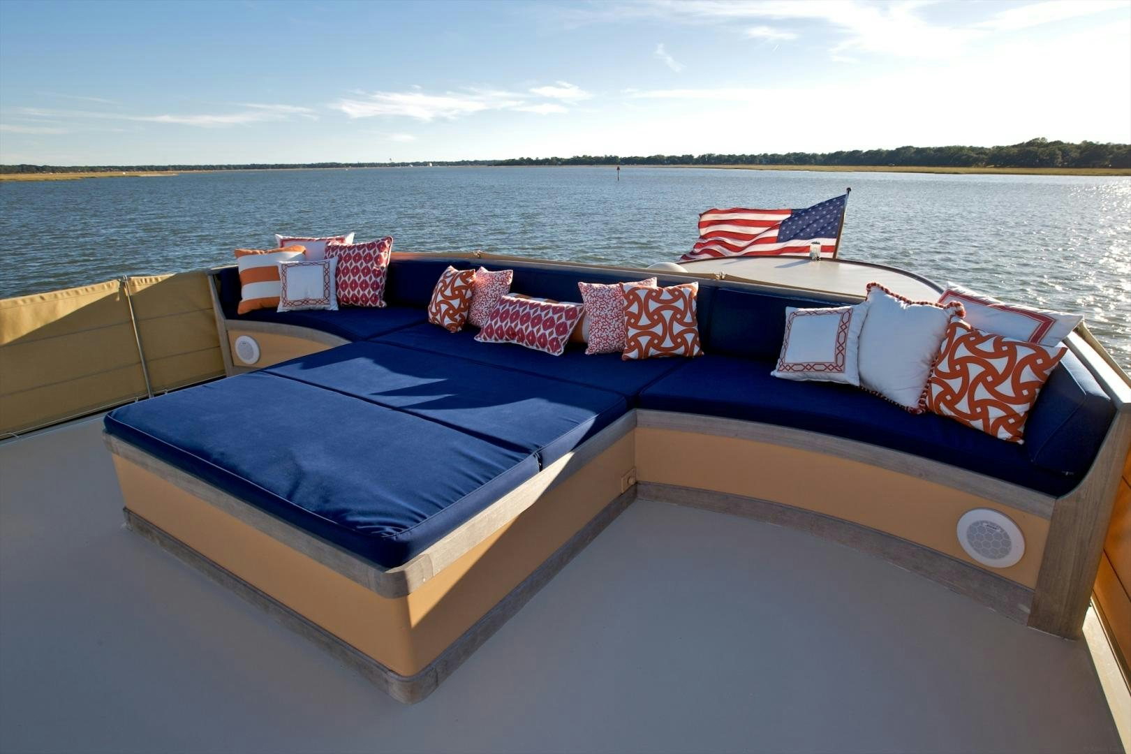 a boat on the water aboard FREEDOM Yacht for Sale