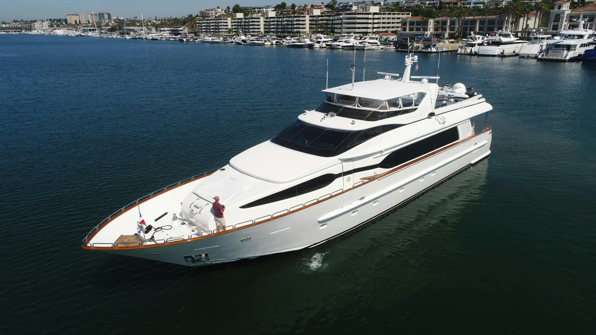 a boat in the water aboard ANA’S INSPIRATION Yacht for Sale
