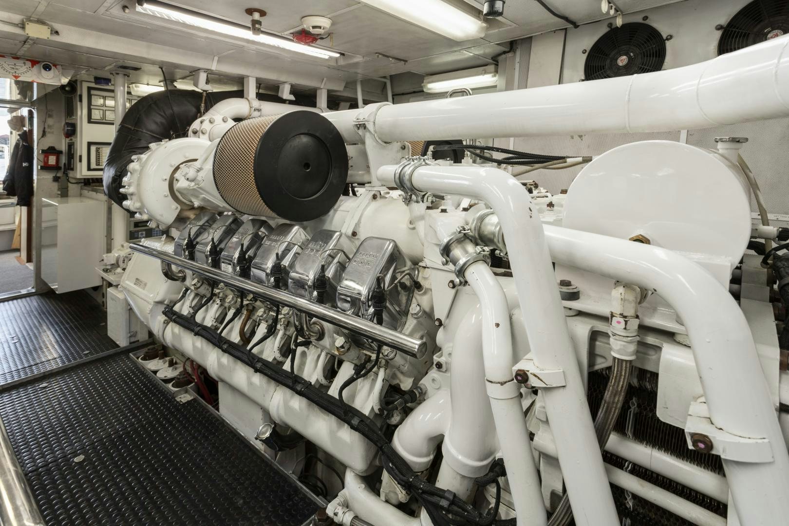 a machine in a room aboard ANA’S INSPIRATION Yacht for Sale