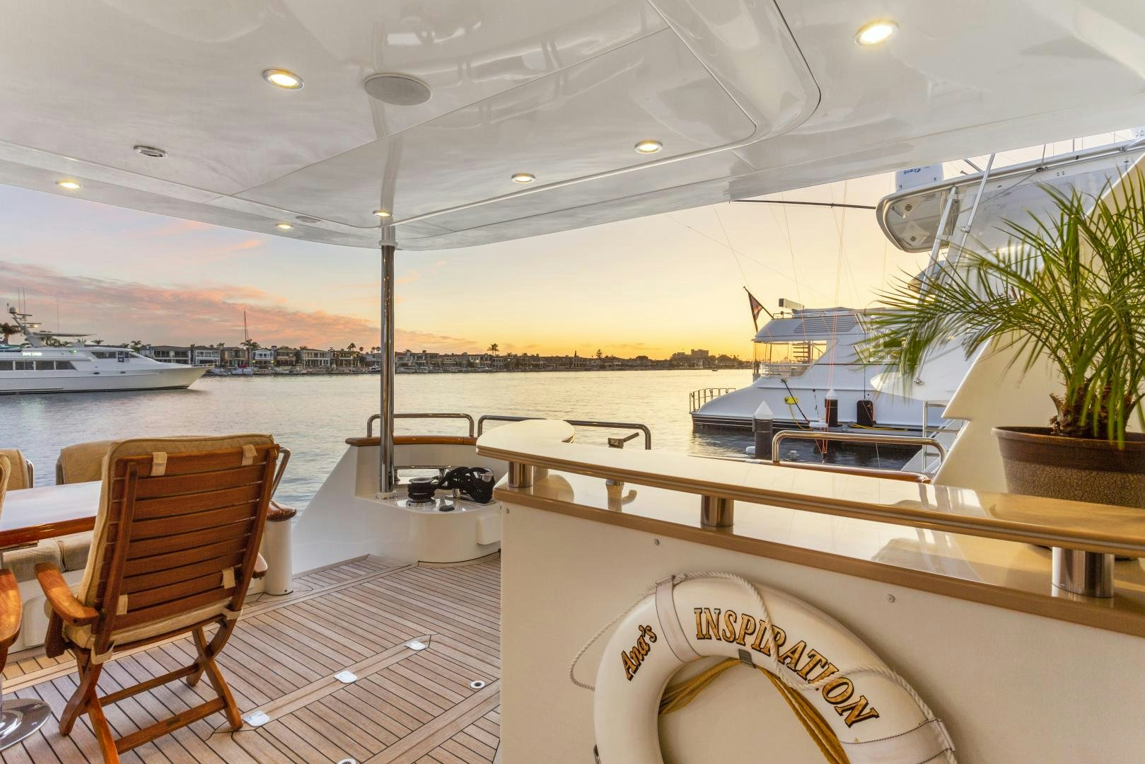 a boat on the water aboard ANA’S INSPIRATION Yacht for Sale