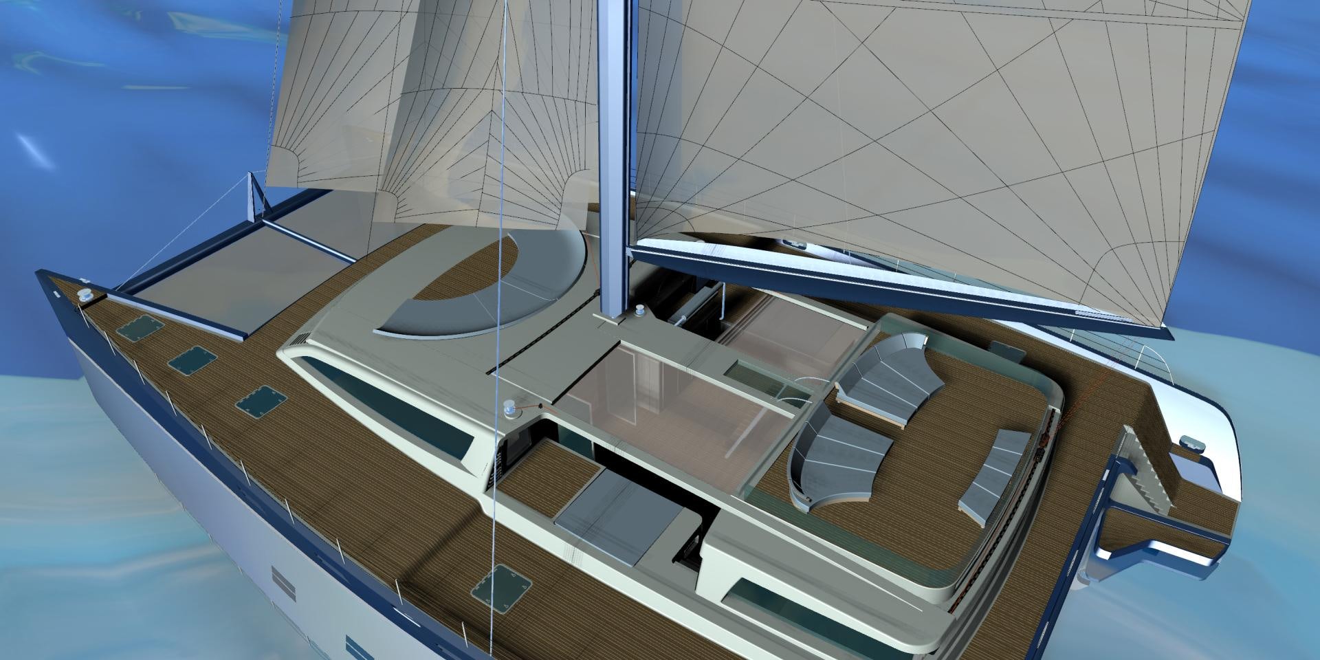 a large white building aboard SEA VOYAGER 103 Yacht for Sale