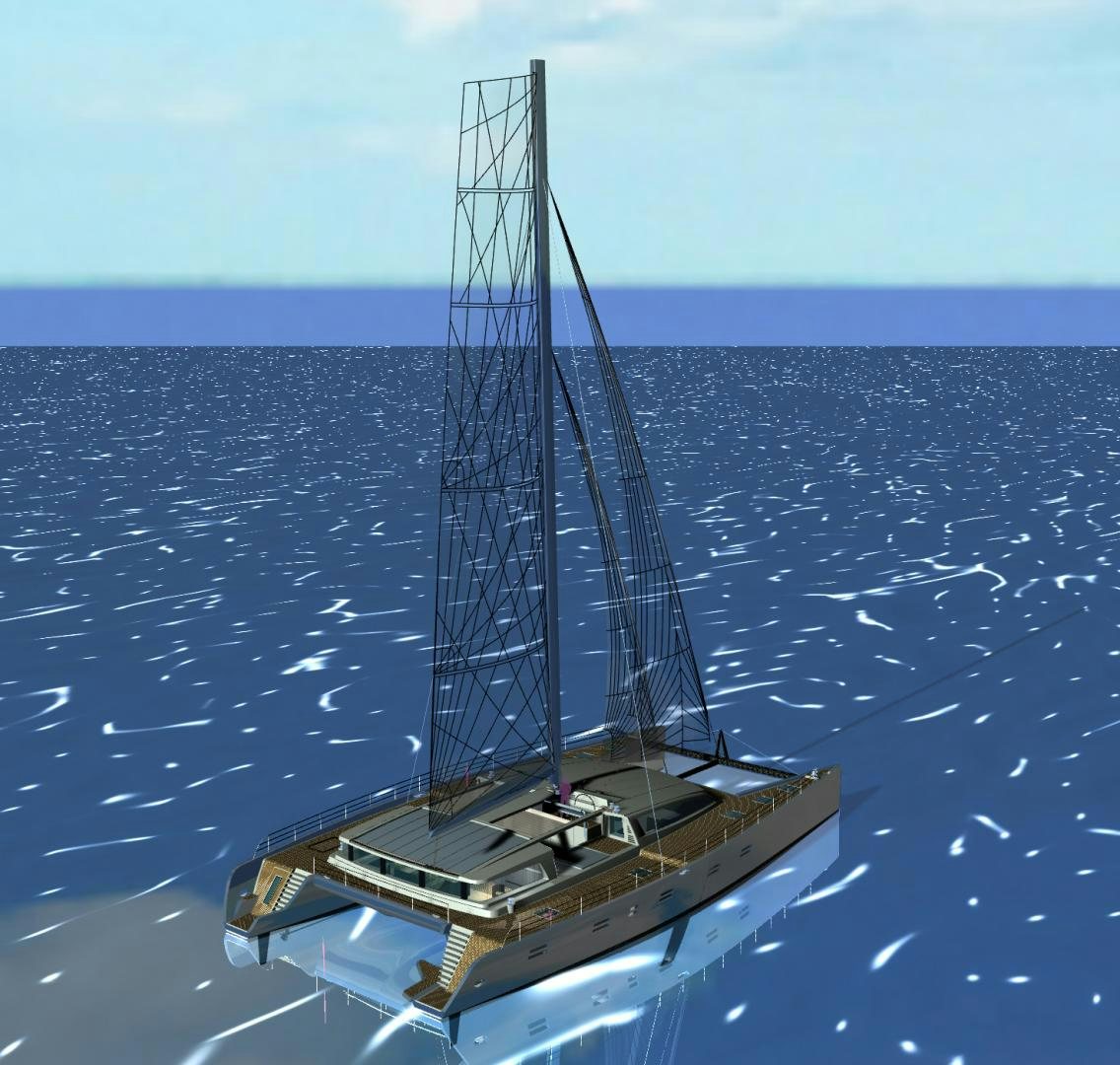 a sailboat in the water aboard SEA VOYAGER 103 Yacht for Sale