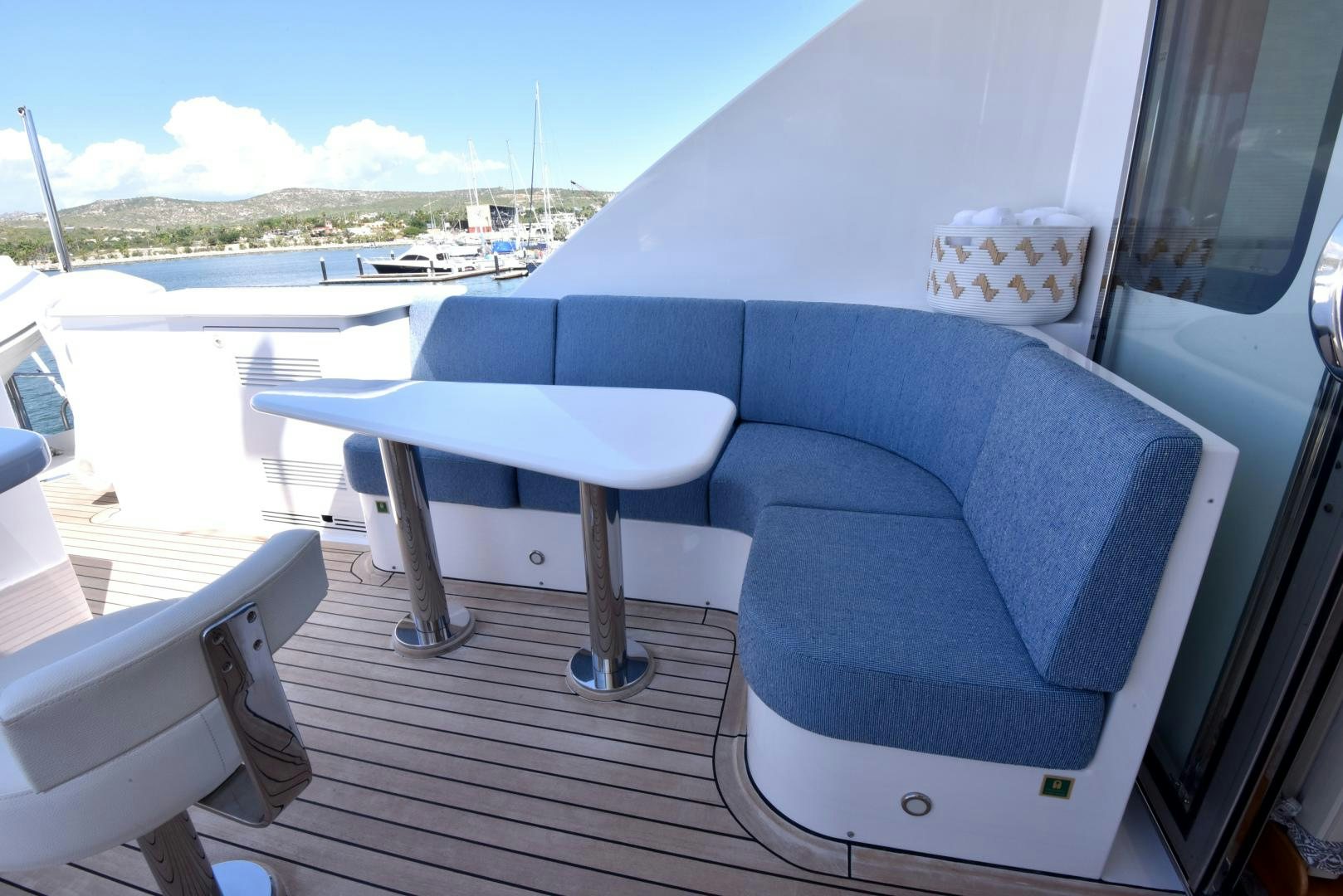 a boat on the water aboard BLUE STEELE Yacht for Sale