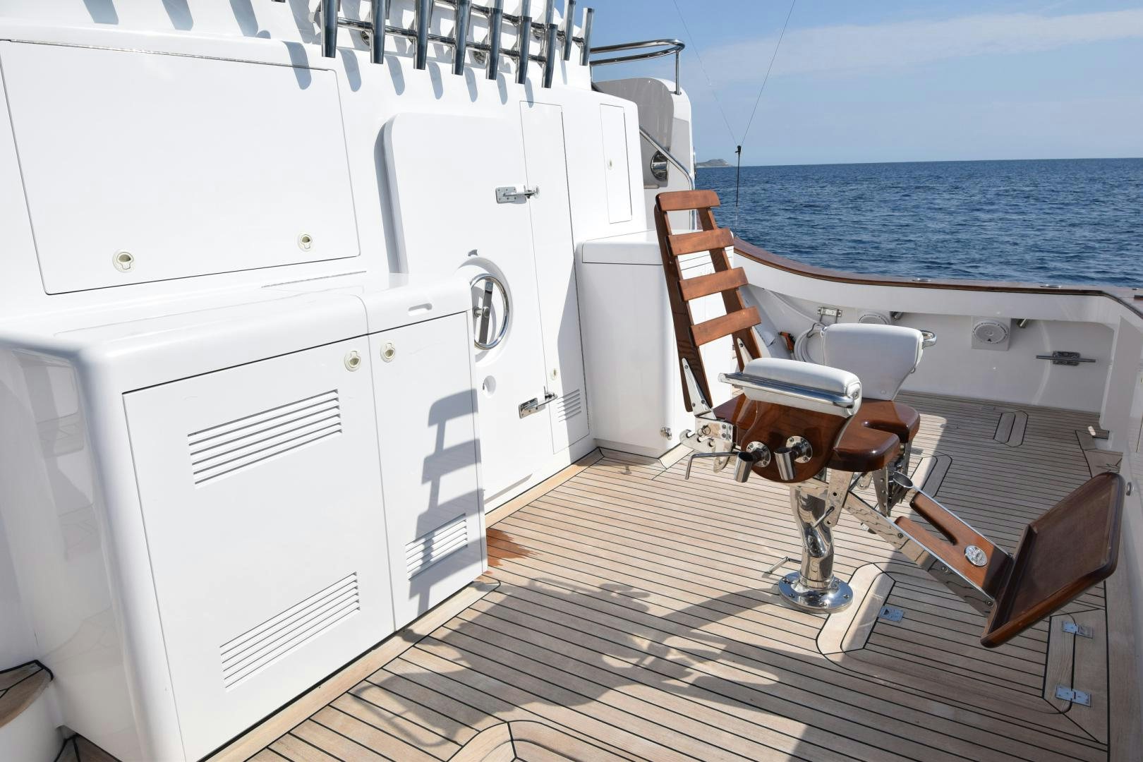 a boat on the water aboard BLUE STEELE Yacht for Sale