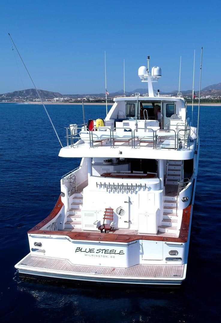 a boat in the water aboard BLUE STEELE Yacht for Sale