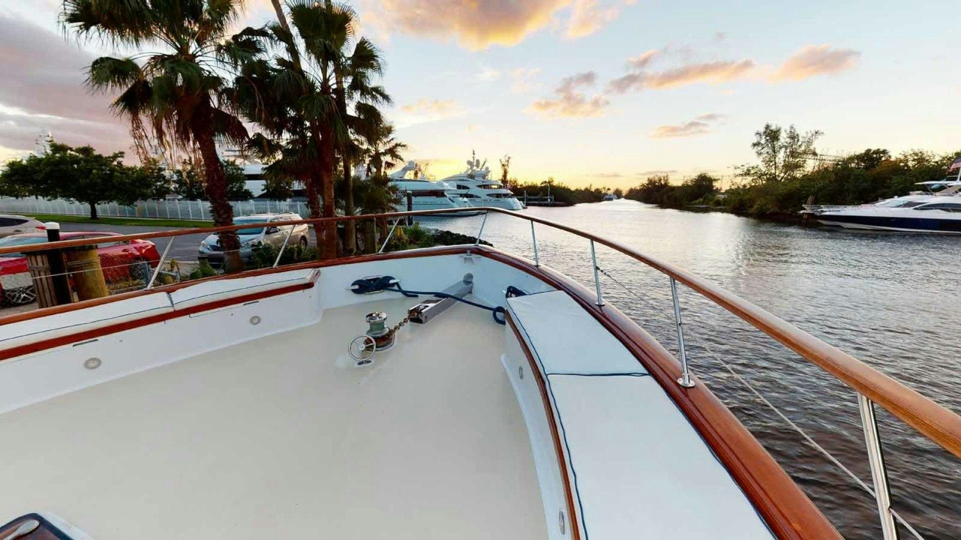 a boat on a river aboard LORELEI Yacht for Sale