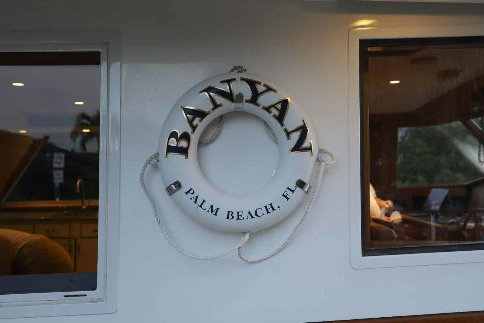 a clock on a wall aboard LORELEI Yacht for Sale