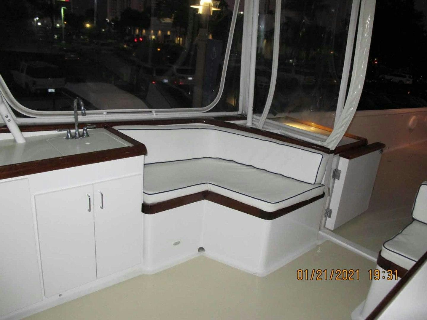 a white box with a counter top aboard LORELEI Yacht for Sale