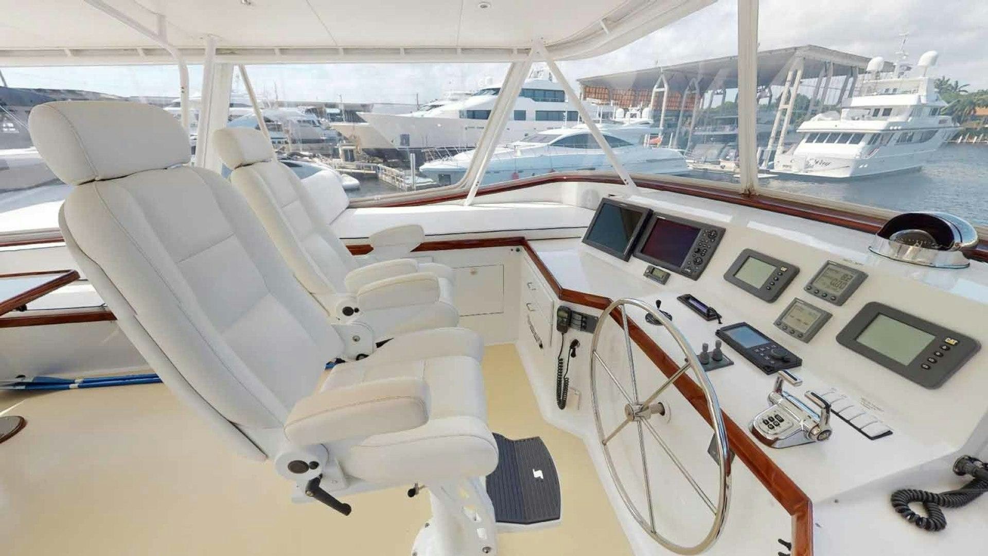 a model of a plane aboard LORELEI Yacht for Sale