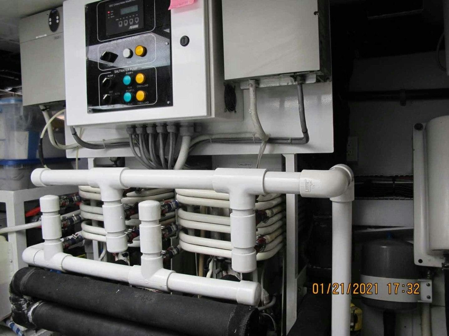 a machine with a screen aboard LORELEI Yacht for Sale