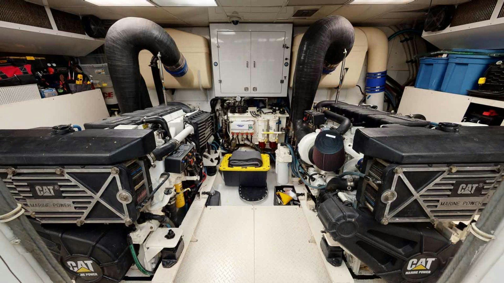 a large machine with large wheels aboard LORELEI Yacht for Sale