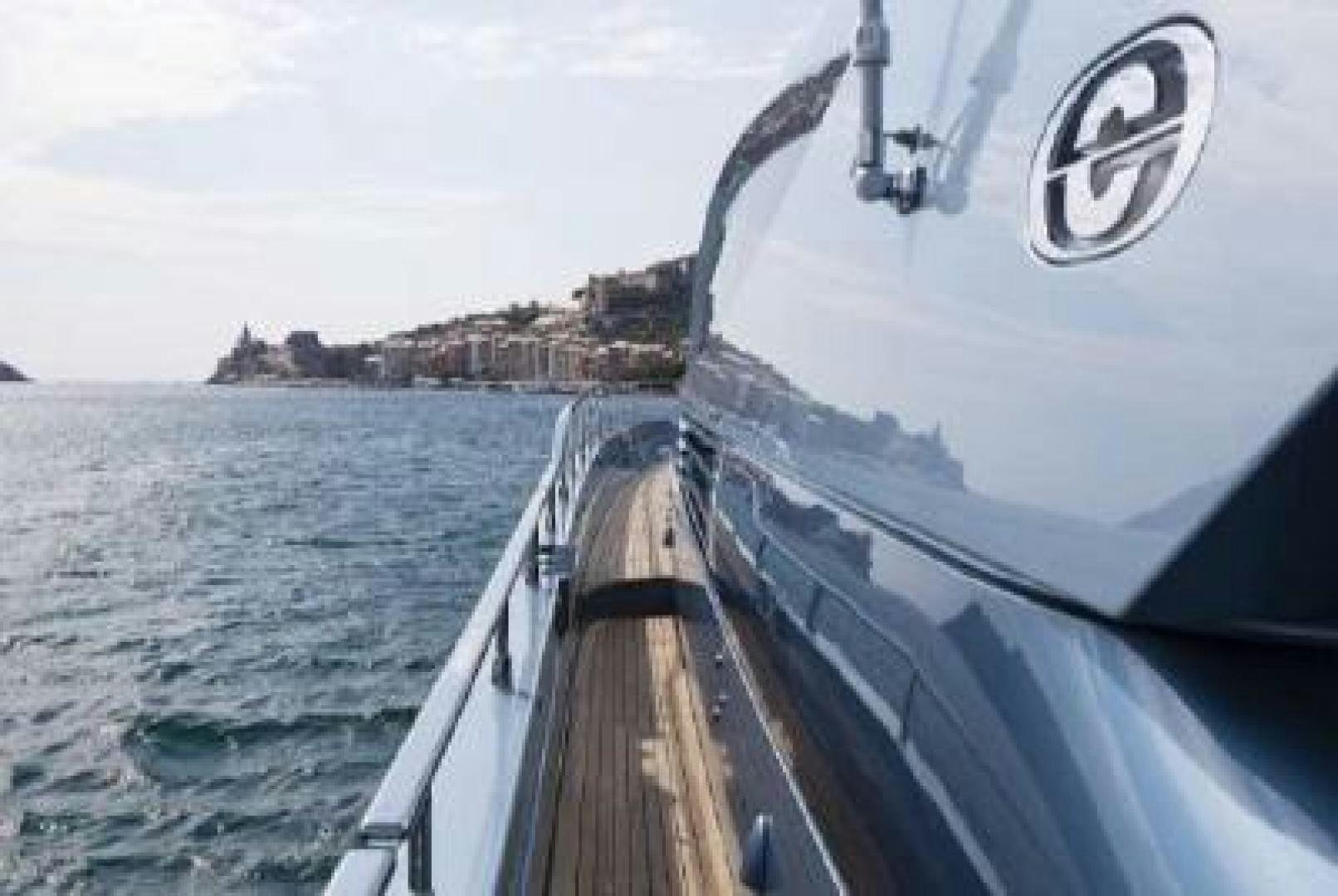 the front of a boat aboard No Name Yacht for Sale