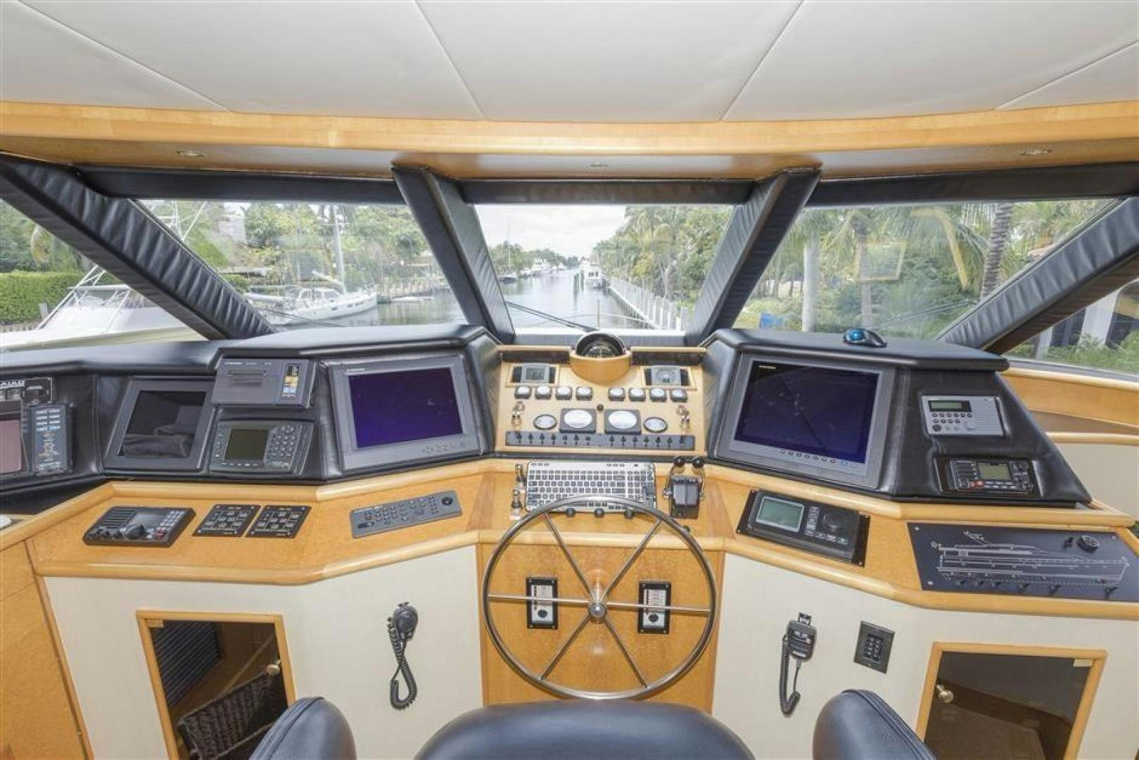 inside of a vehicle aboard DETERMINATION Yacht for Sale