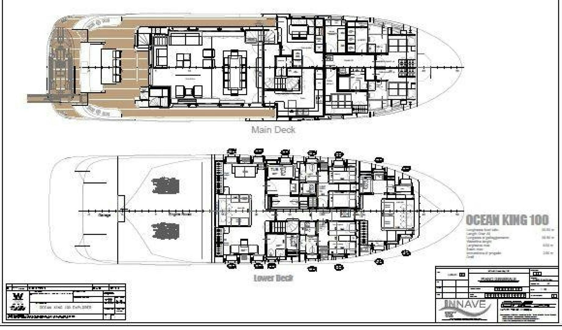 diagram, engineering drawing aboard No Name Yacht for Sale