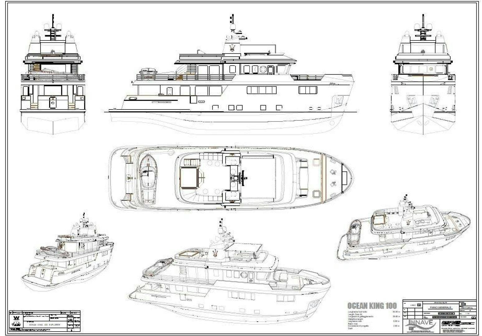diagram, engineering drawing aboard No Name Yacht for Sale