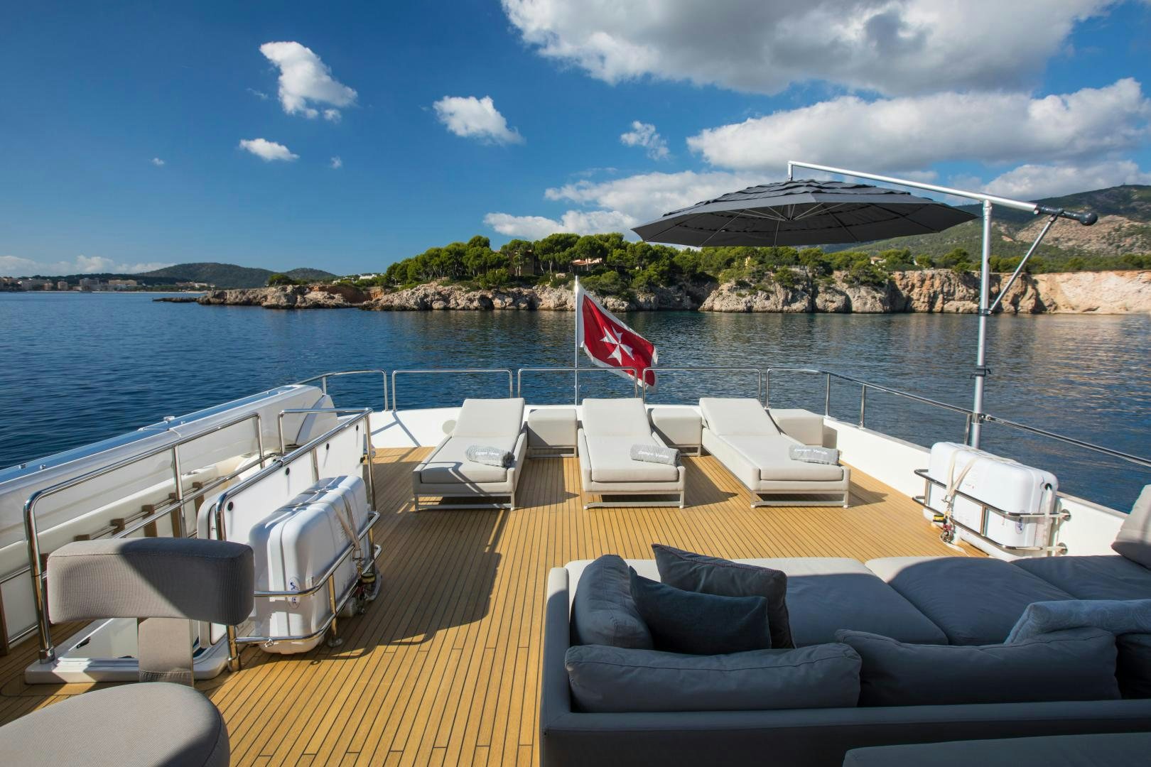 a boat on the water aboard CAMPO VERDE Yacht for Sale