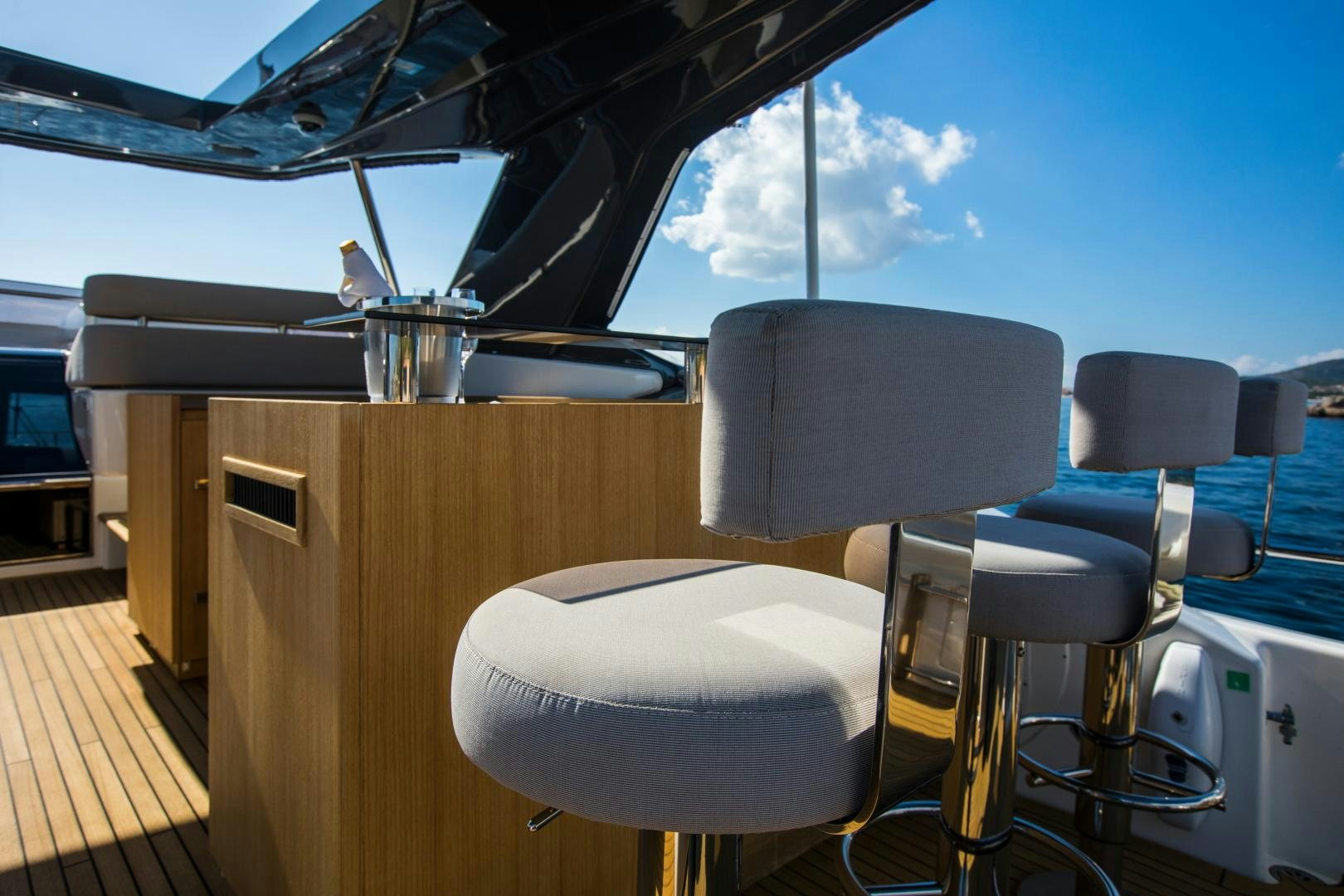 a boat with a pot on it aboard CAMPO VERDE Yacht for Sale