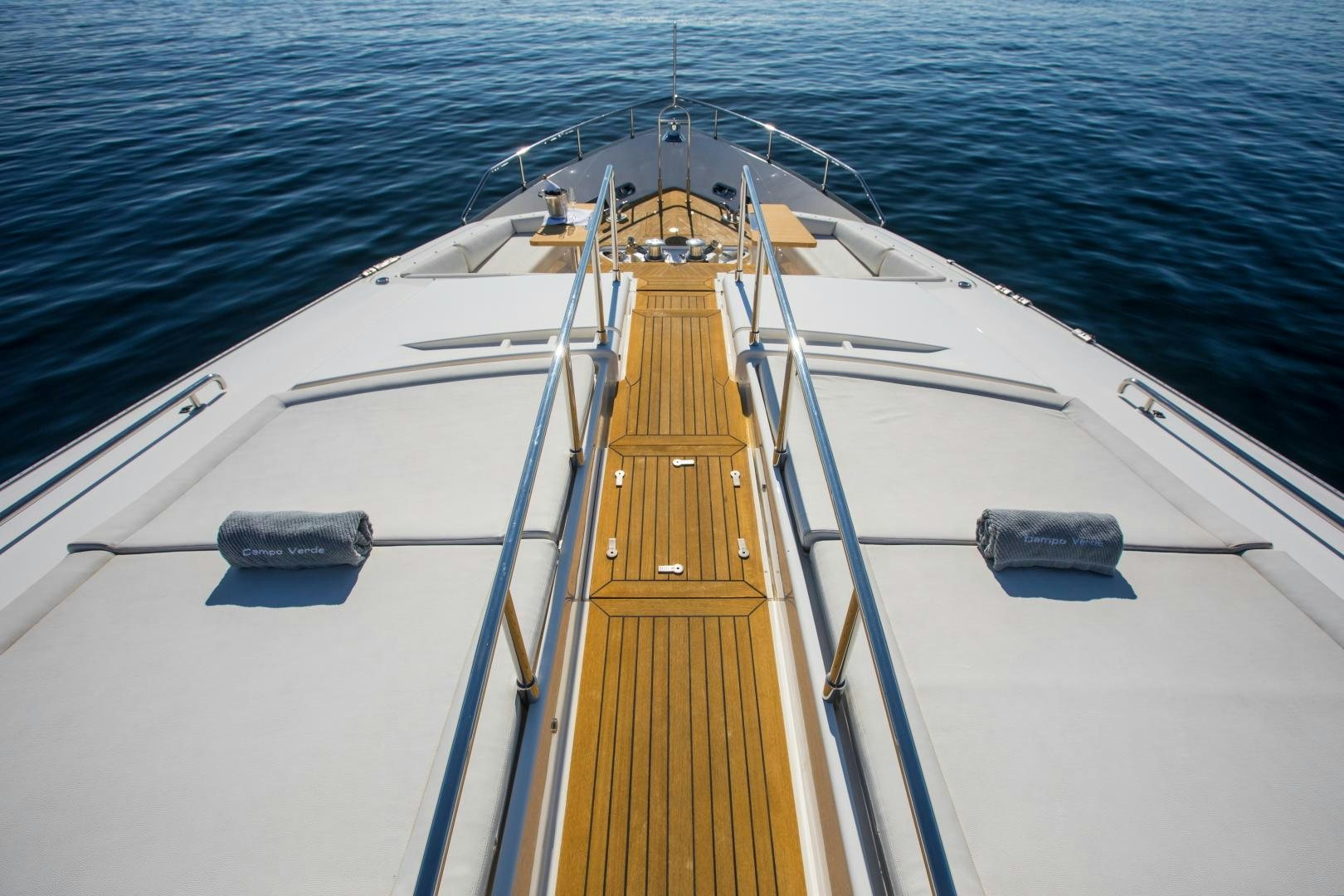 a boat on the water aboard CAMPO VERDE Yacht for Sale