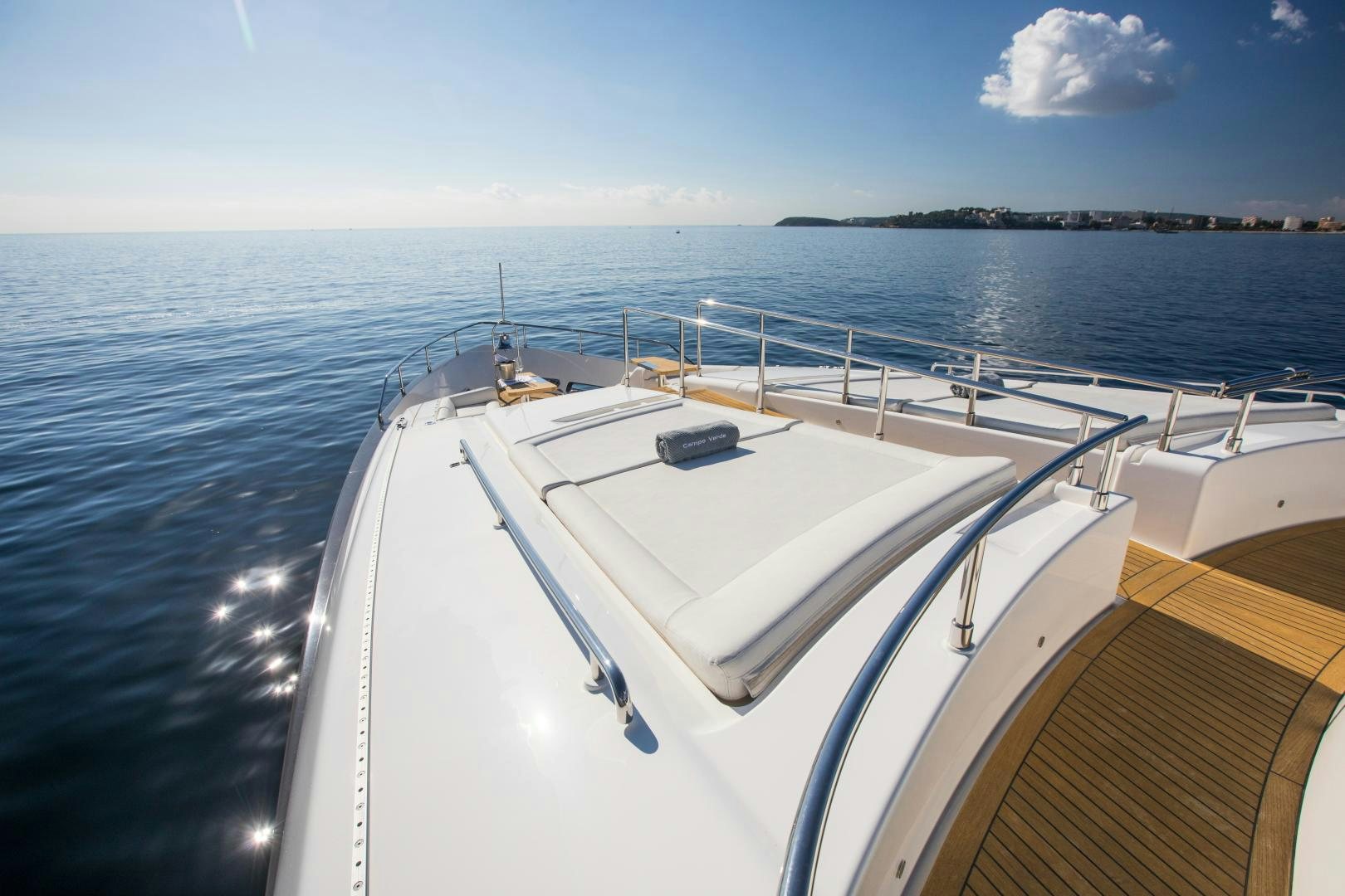 a boat on the water aboard CAMPO VERDE Yacht for Sale