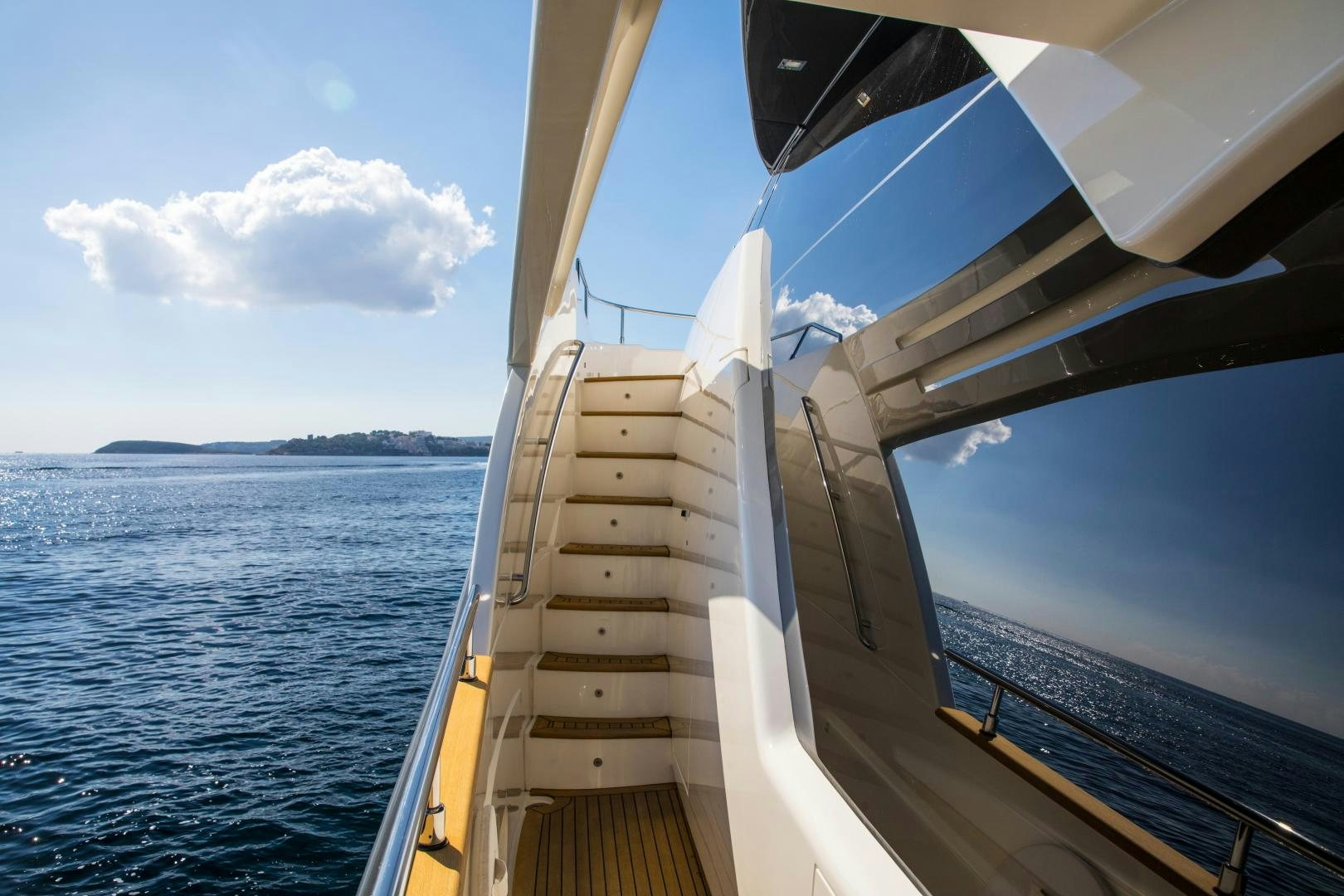 a boat on the water aboard CAMPO VERDE Yacht for Sale