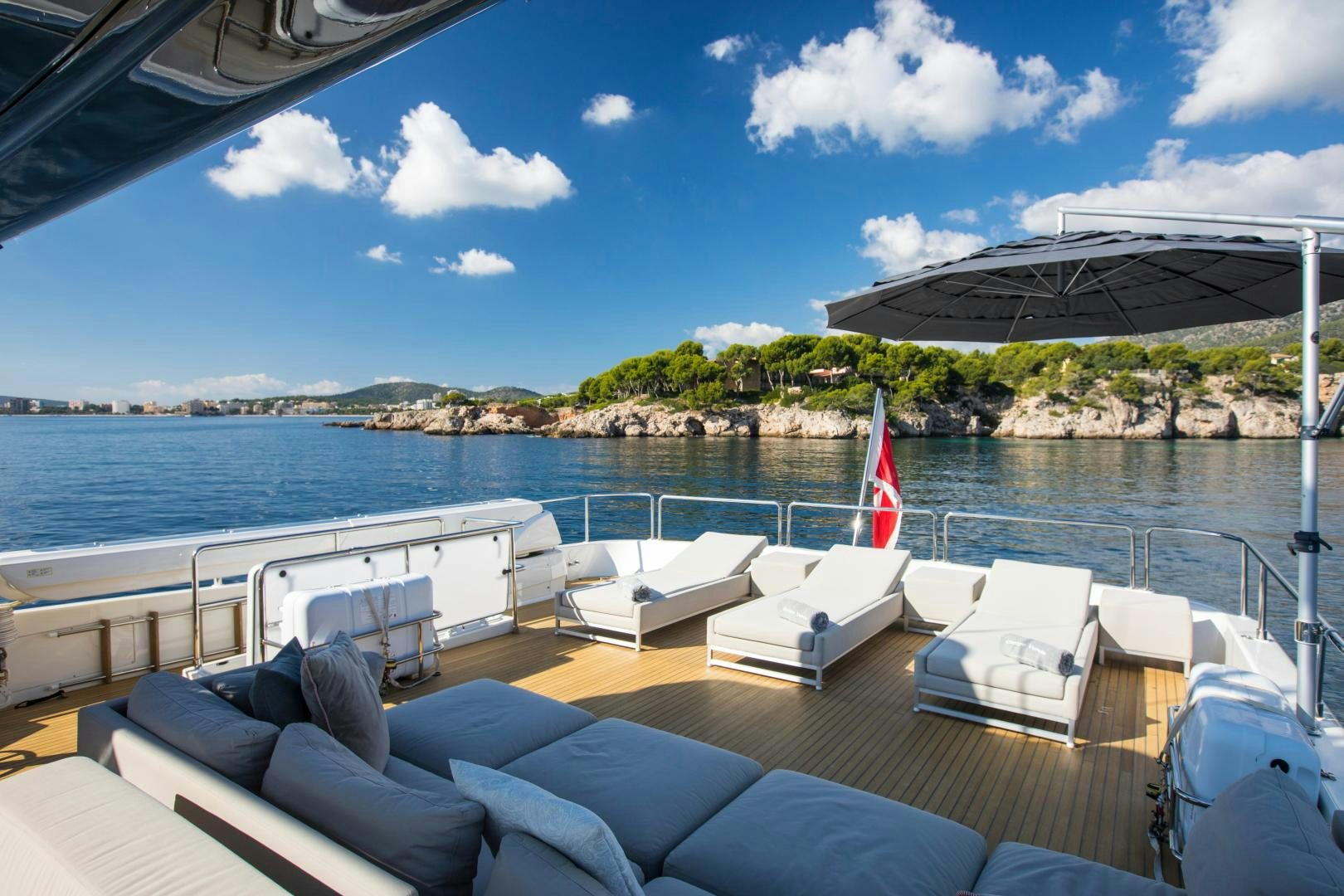 a boat on the water aboard CAMPO VERDE Yacht for Sale