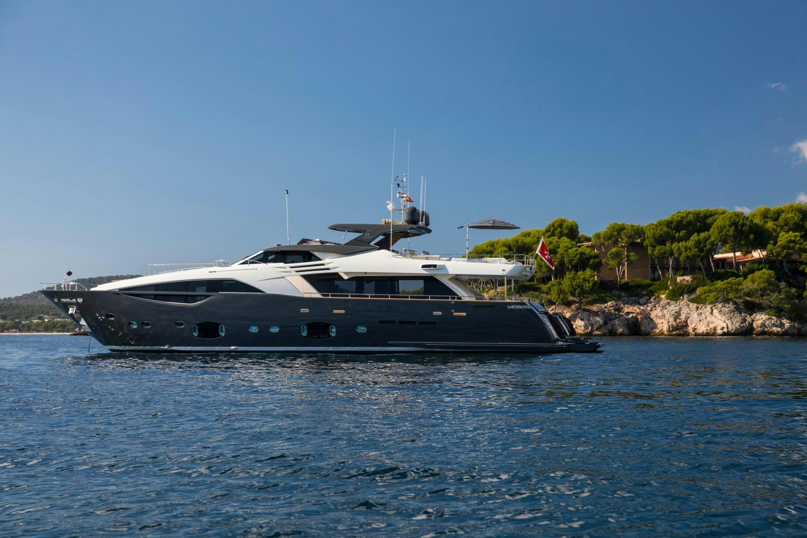 a boat on the water aboard CAMPO VERDE Yacht for Sale