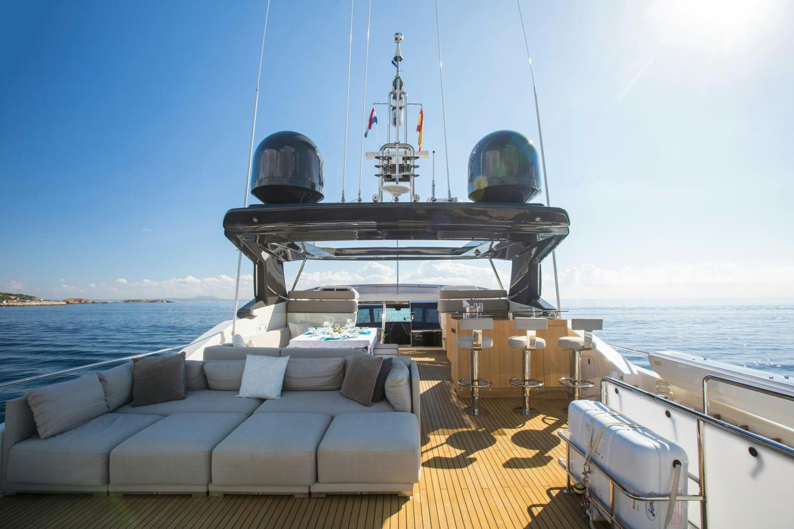 a boat on the water aboard CAMPO VERDE Yacht for Sale