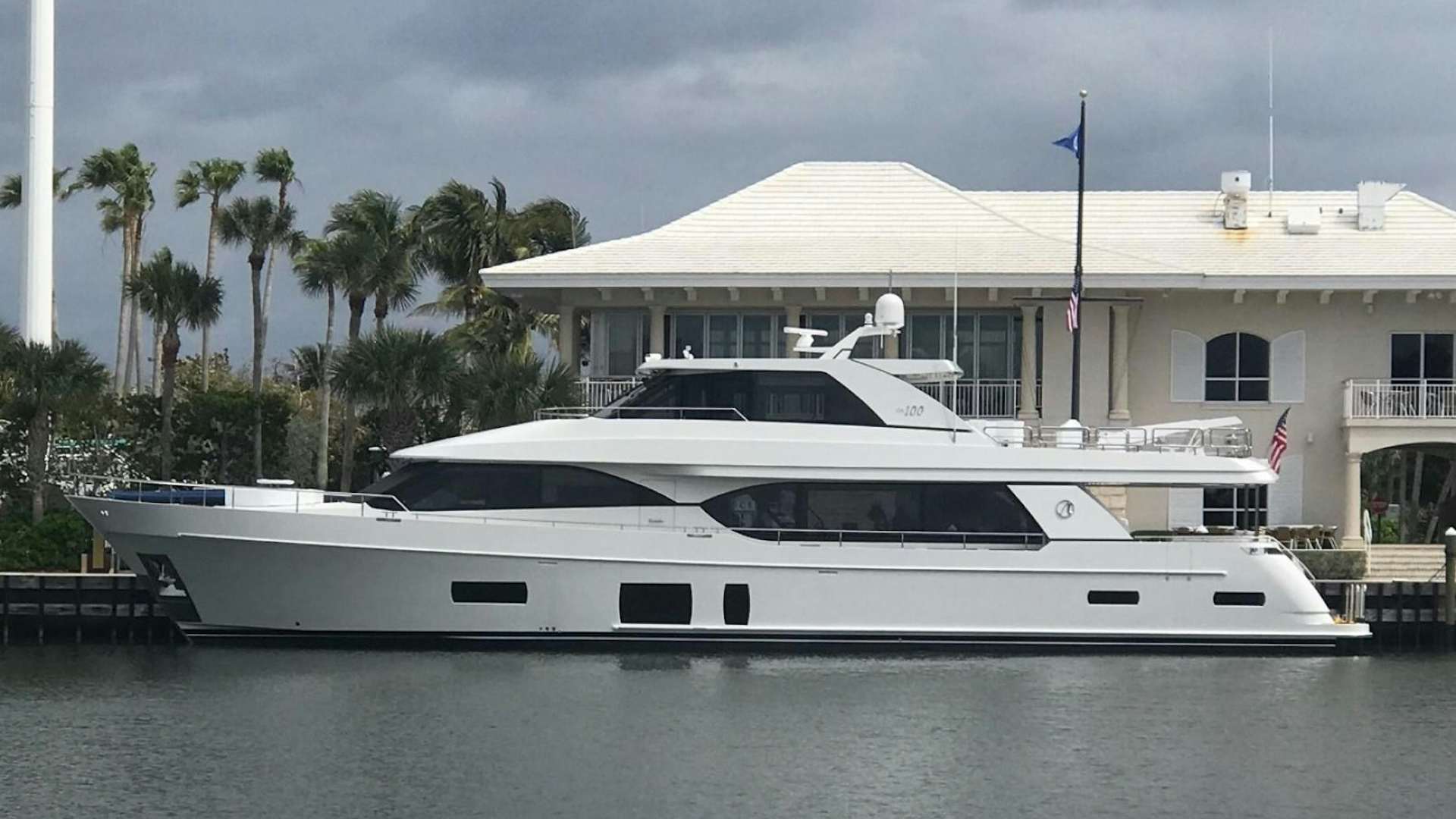 a white yacht in the water aboard SEASONS IN THE SUN Yacht for Sale