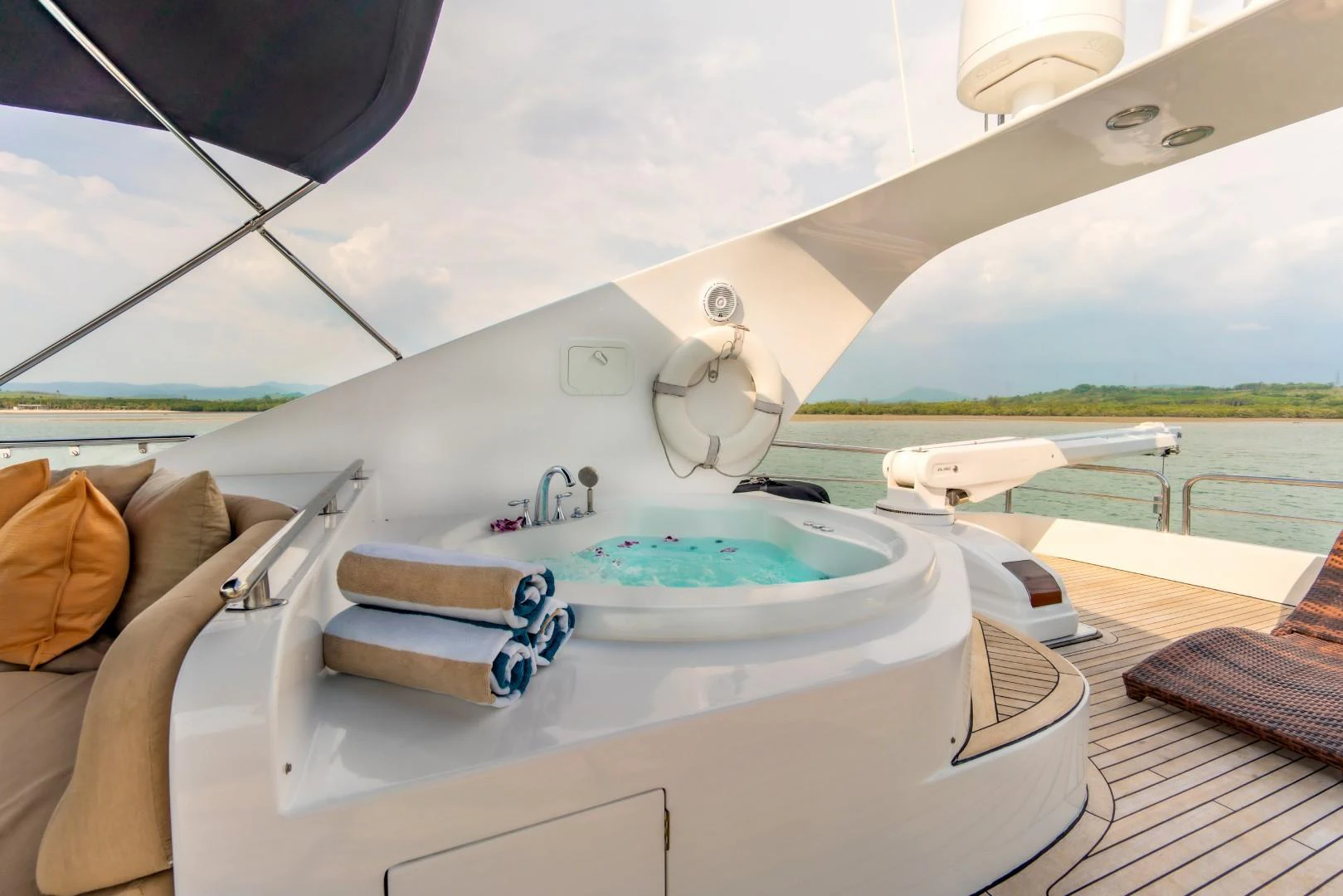 a boat on a boat aboard MIA KAI Yacht for Sale