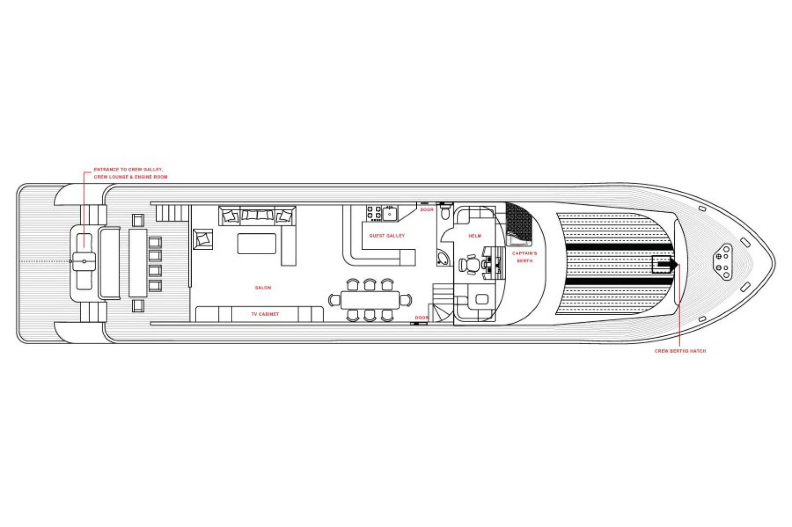 text aboard MIA KAI Yacht for Sale