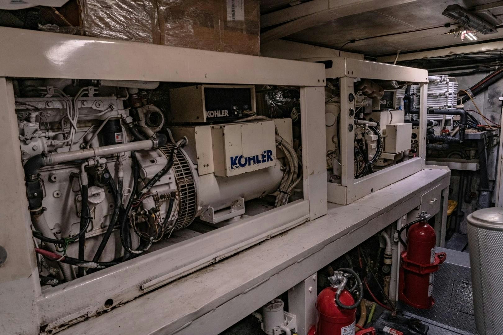 a white machine with wires aboard EL CAPRICHO Yacht for Sale