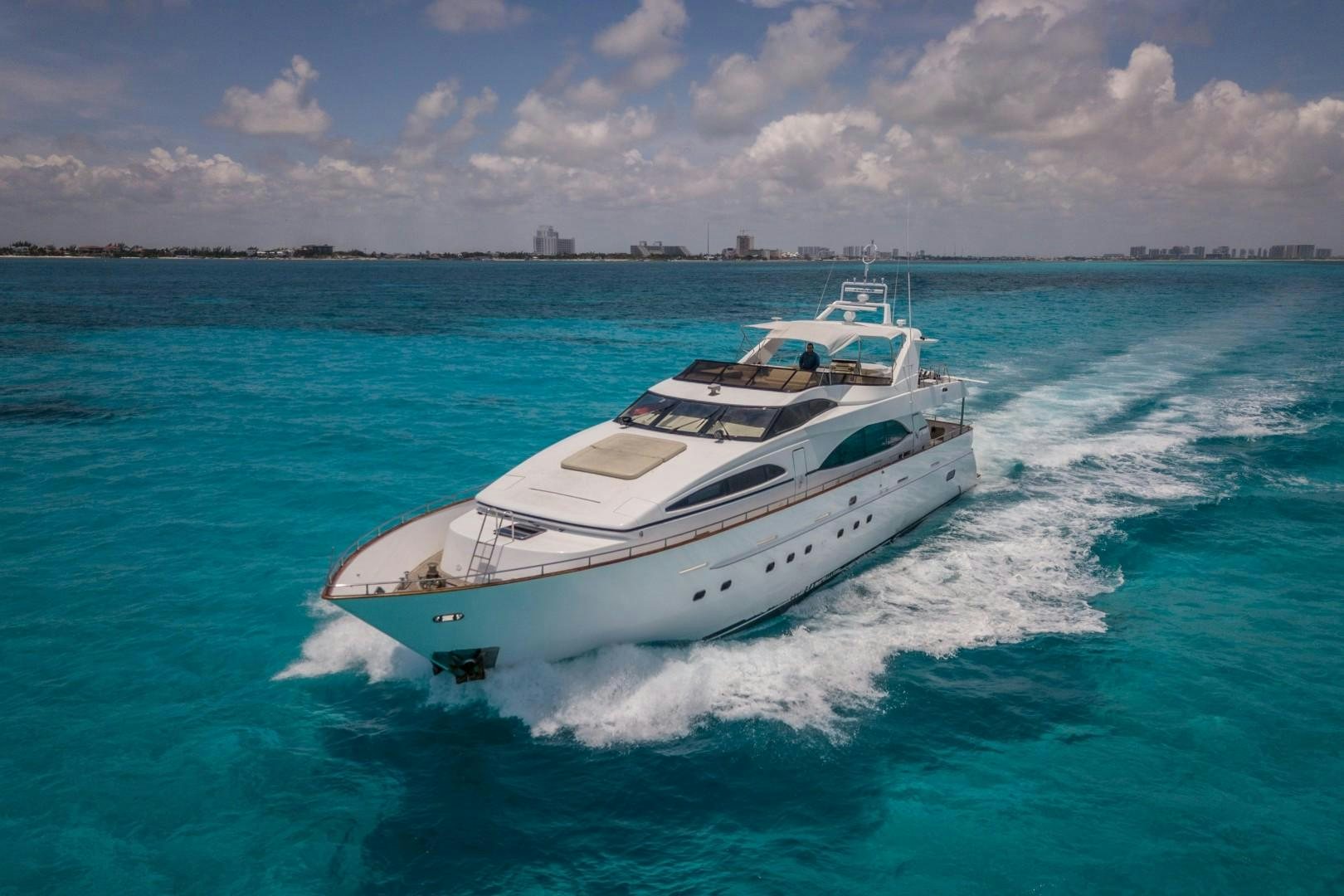 a boat on the water aboard EL CAPRICHO Yacht for Sale