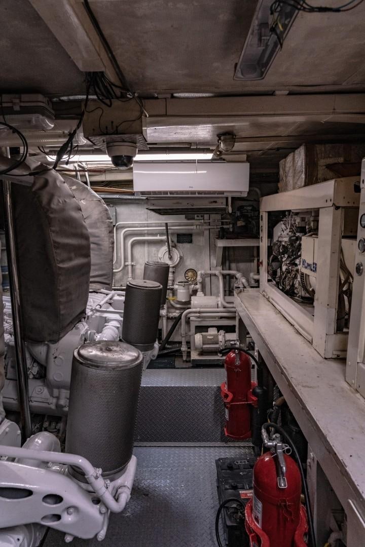 a vehicle with pipes and equipment aboard EL CAPRICHO Yacht for Sale