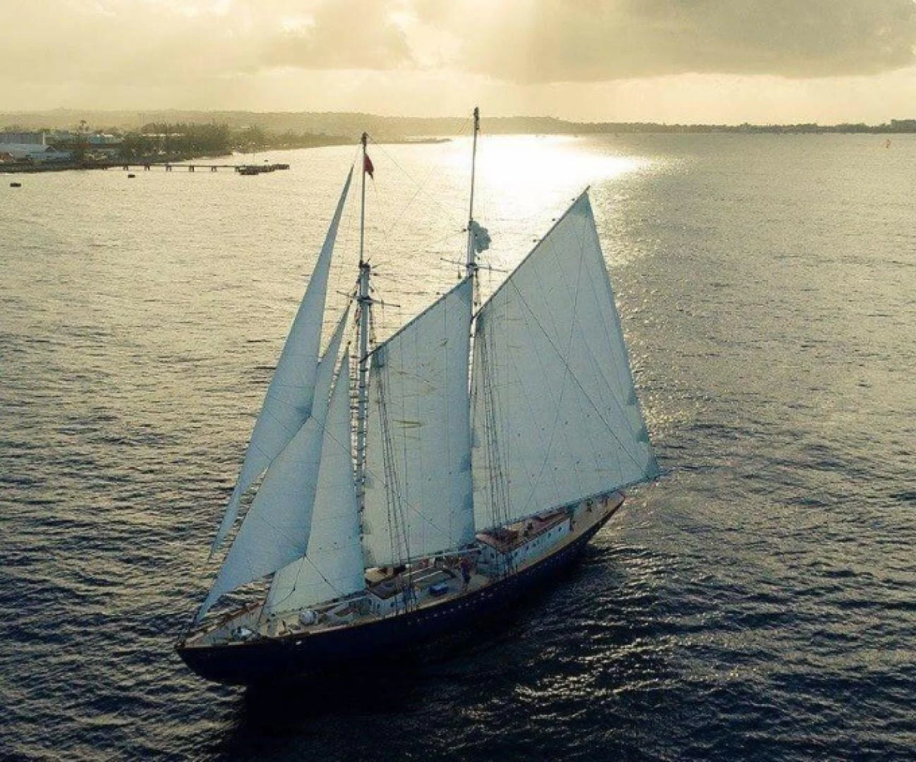 a sailboat on the water aboard SCHOONER RUTH Yacht for Sale
